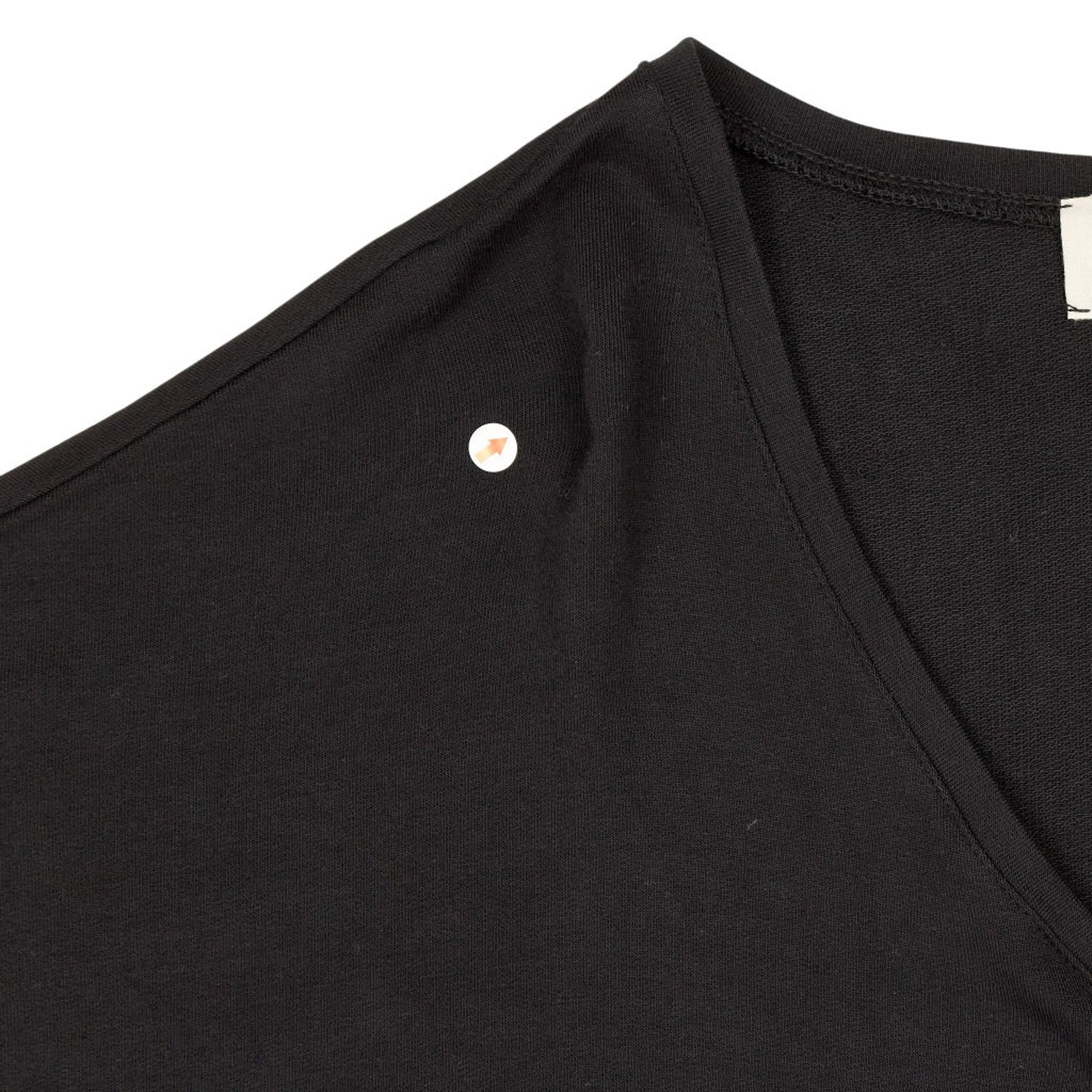 Hush Black V Neck Wide Jersey Top