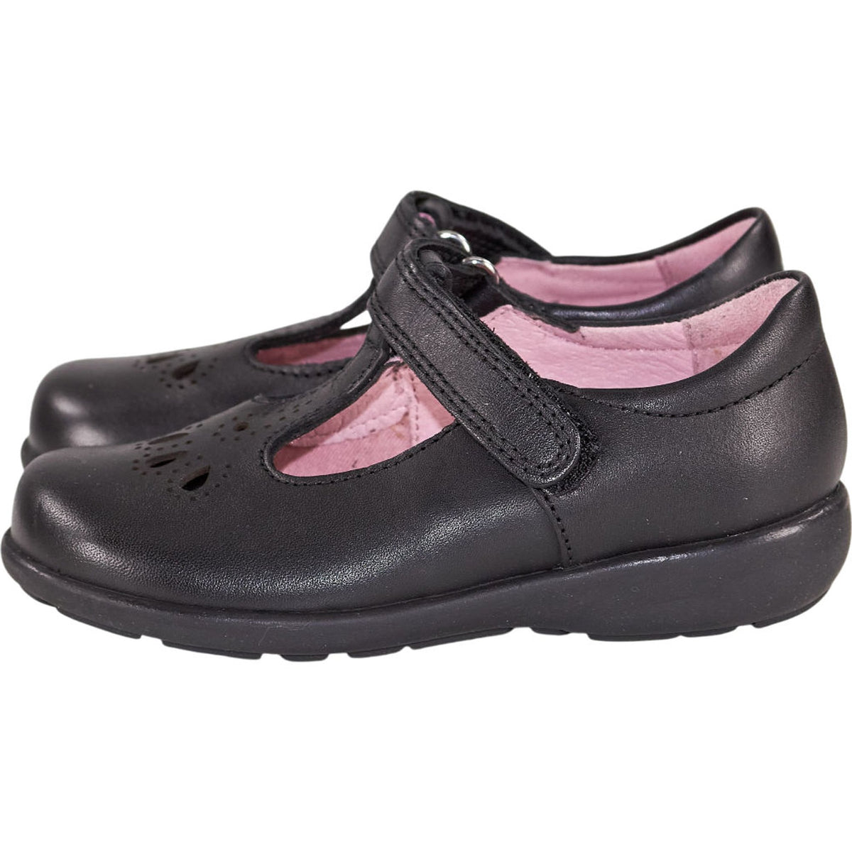 Start-Rite Black Daisy May Leather Shoes