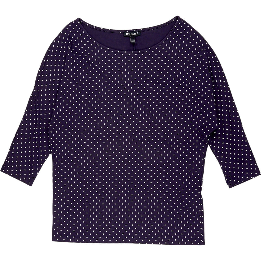 Baukjen Navy Polka Dot Top