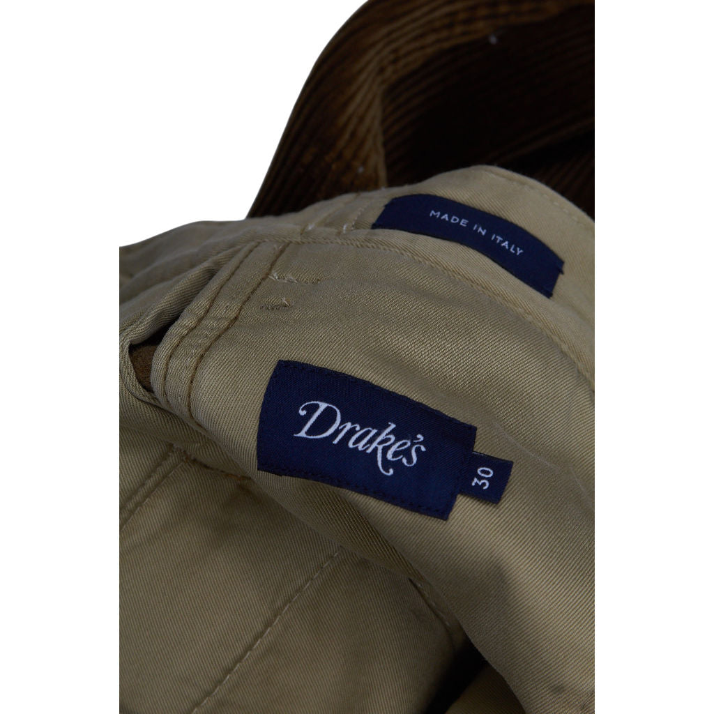 Drake's Brown Corduroy Trousers W30"