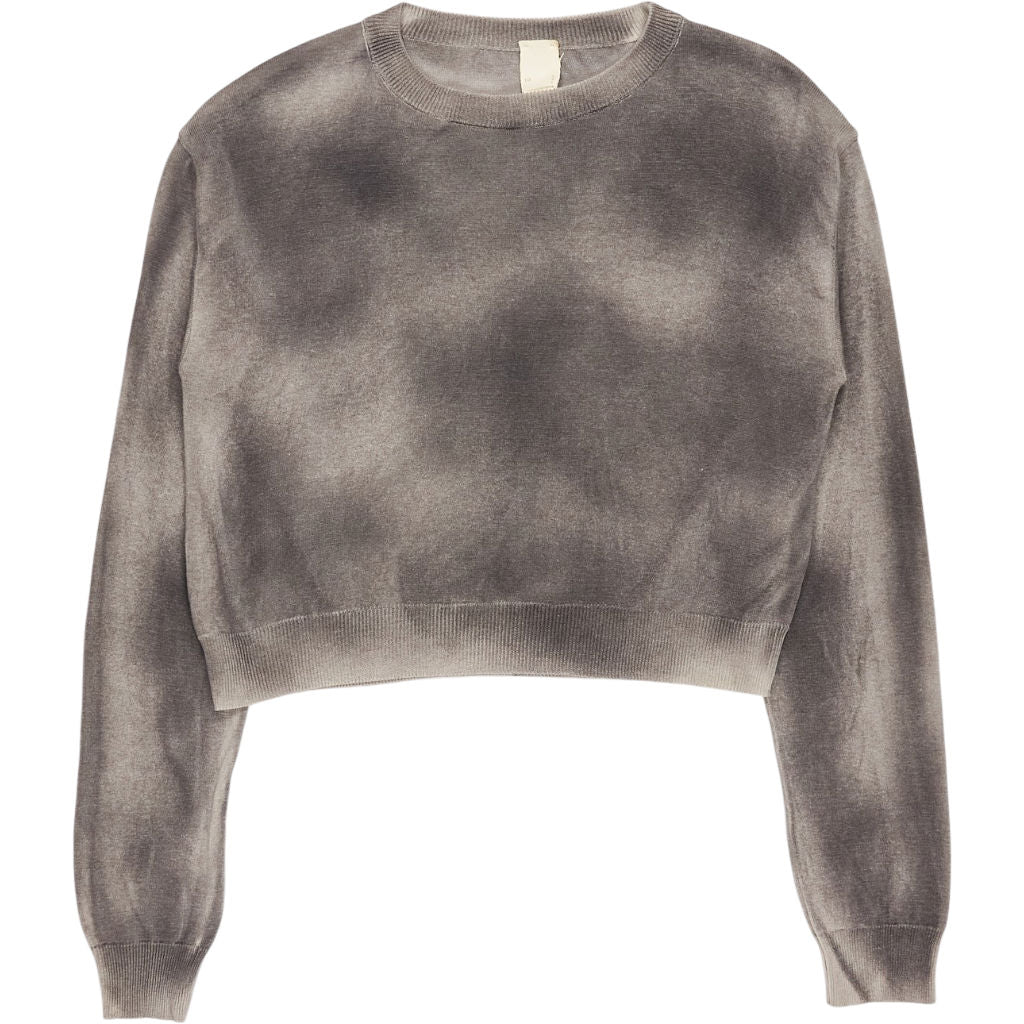 Joseph Light Grey Silk Round Neck Jumper