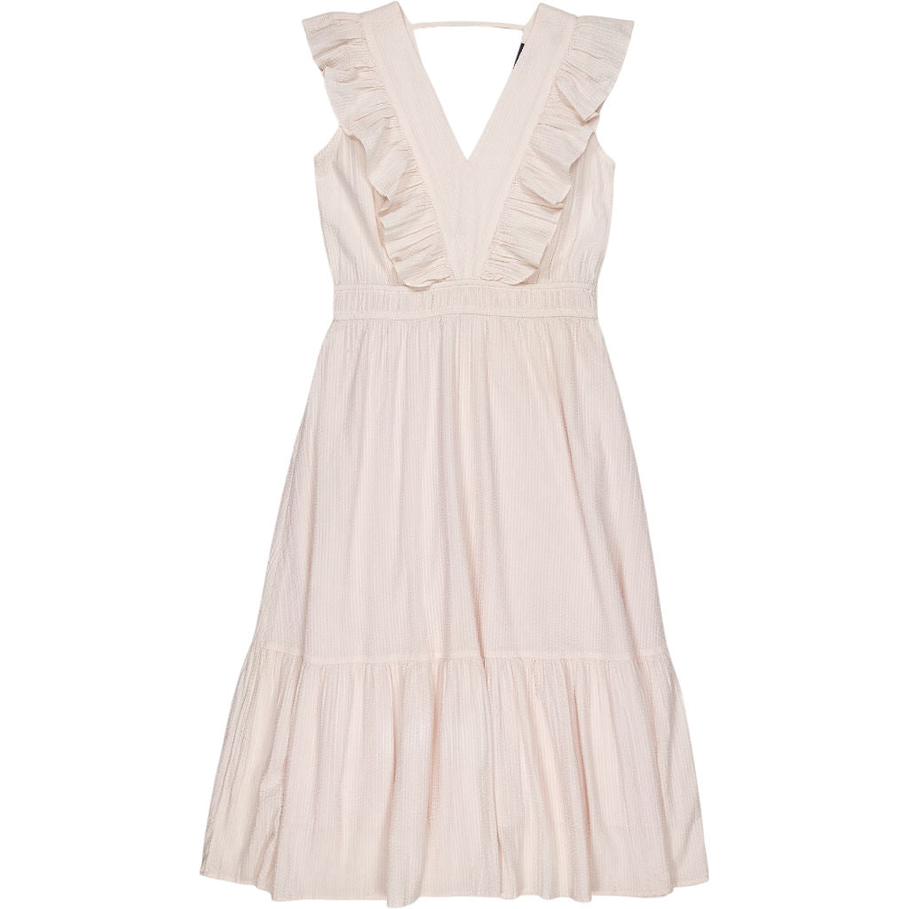 BENSIMON Pink Ruffle Midi Dress