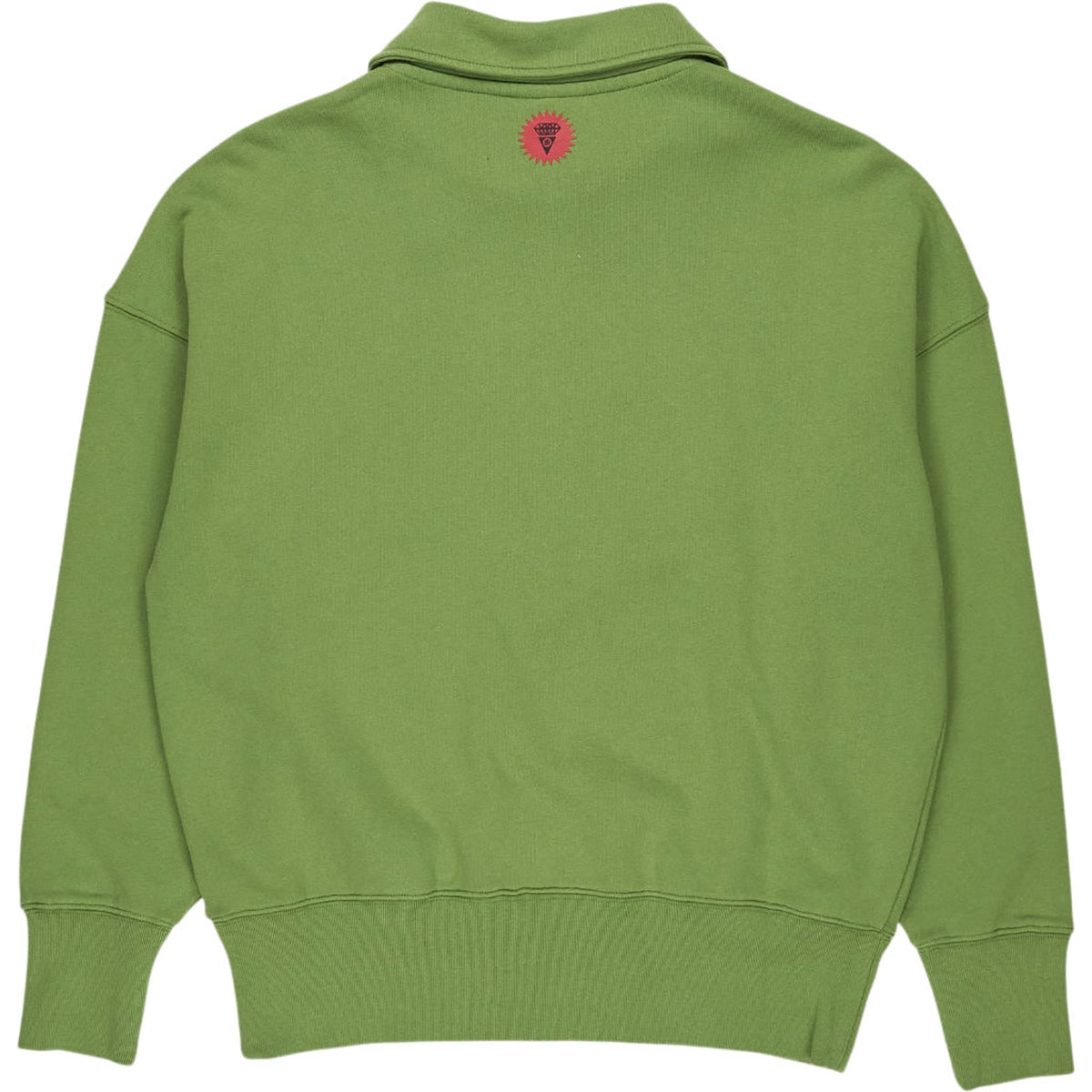 Icecream Green Half Zip Collared Sweatshirt