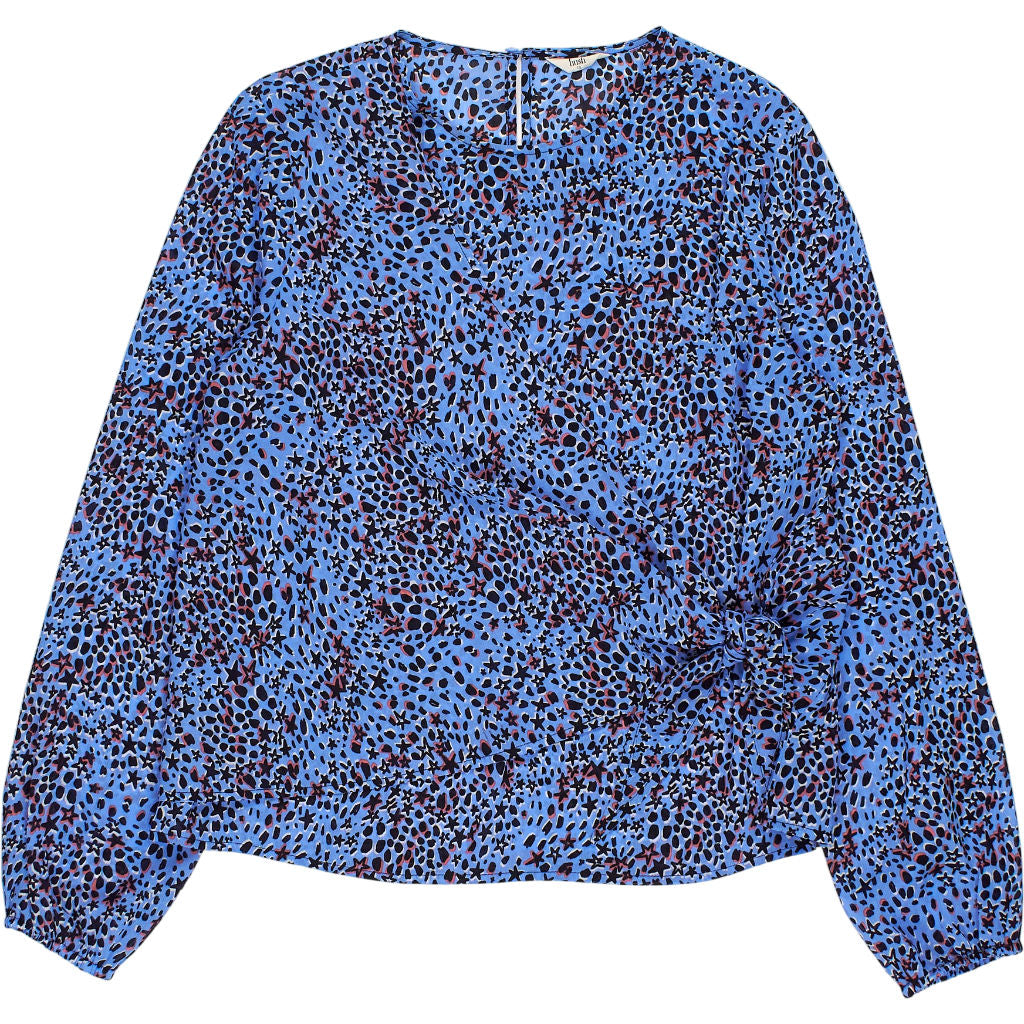 Hush Blue Patterned Blouse