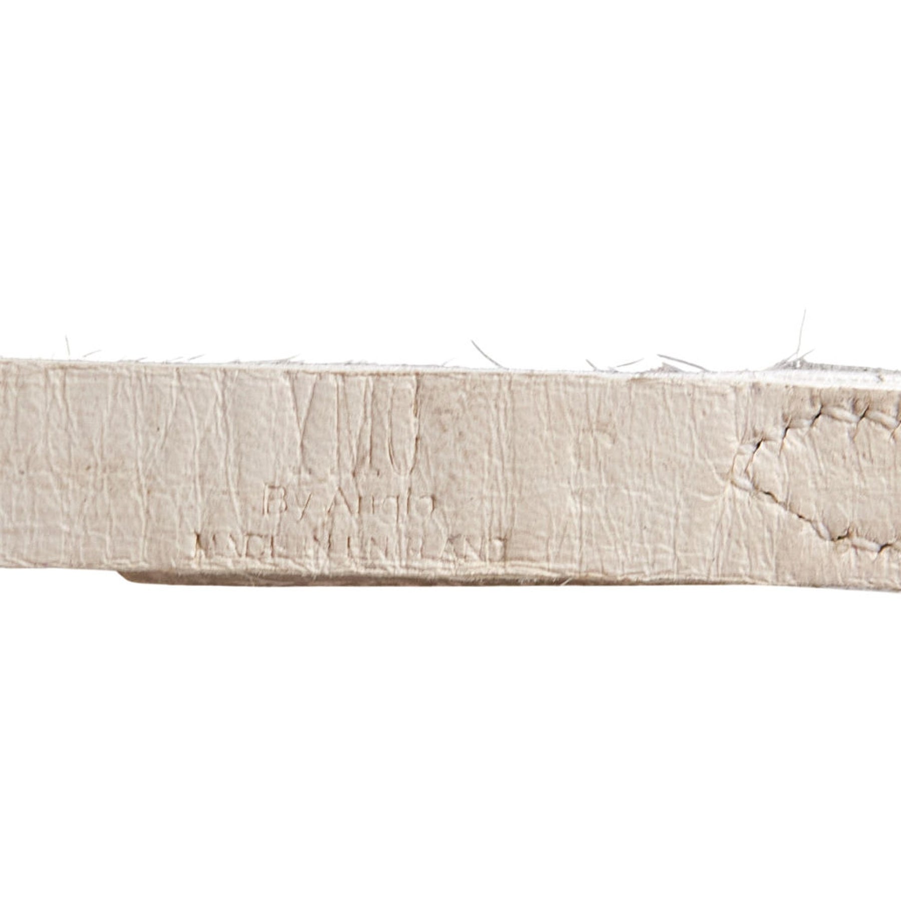 YMC White Haircalf Belt