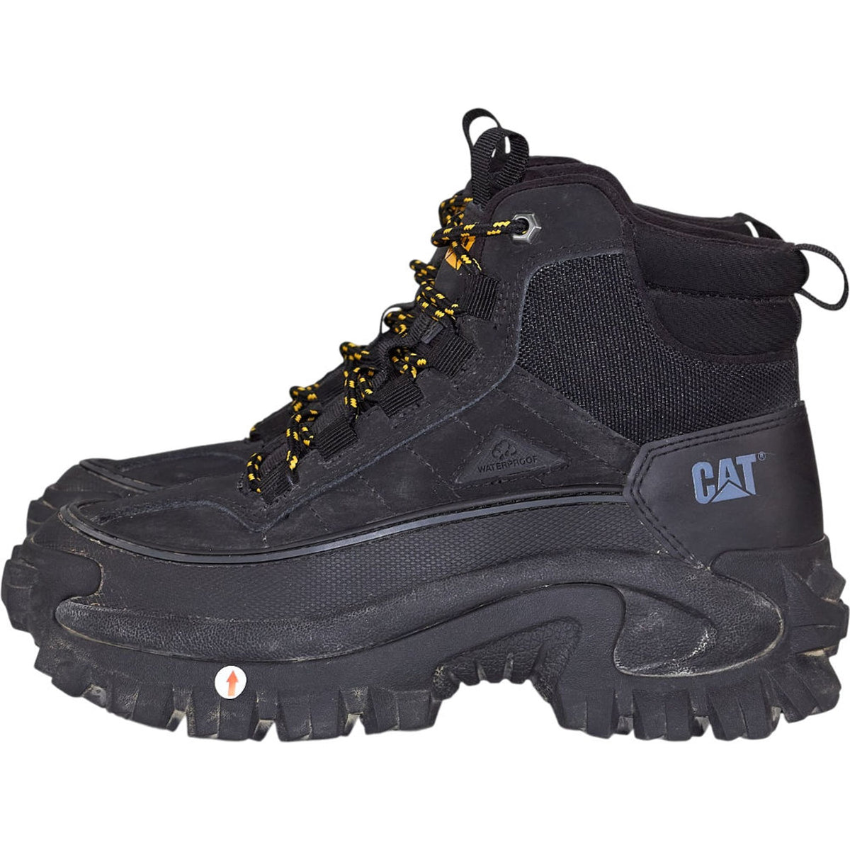 CAT Black Waterproof Nubuck Boots