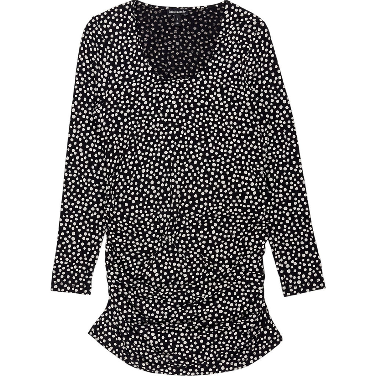 Isabella Oliver Black Polka Dot Long Sleeve Dress