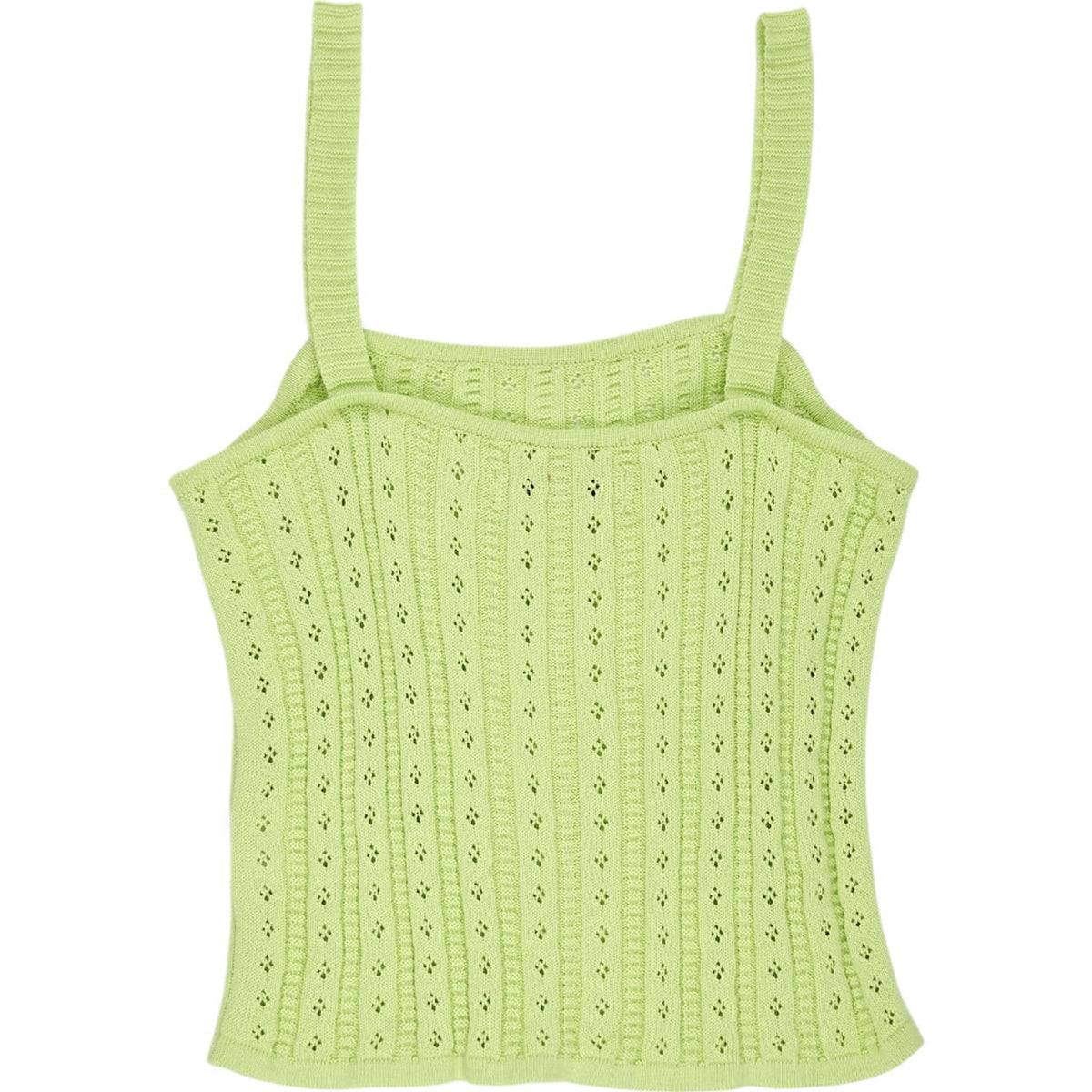 Omnes Green Knit Strappy Top
