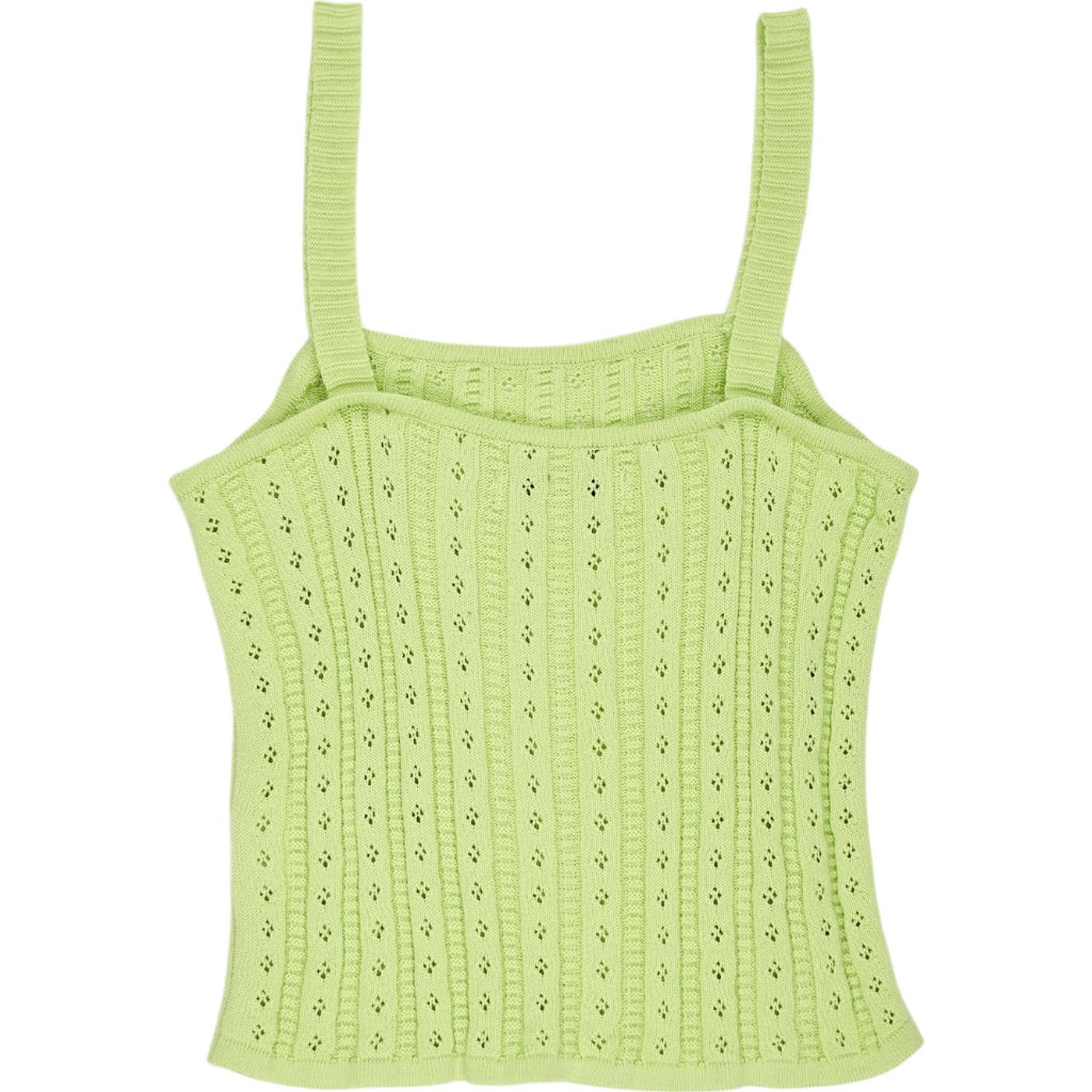 Omnes Green Knit Strappy Top