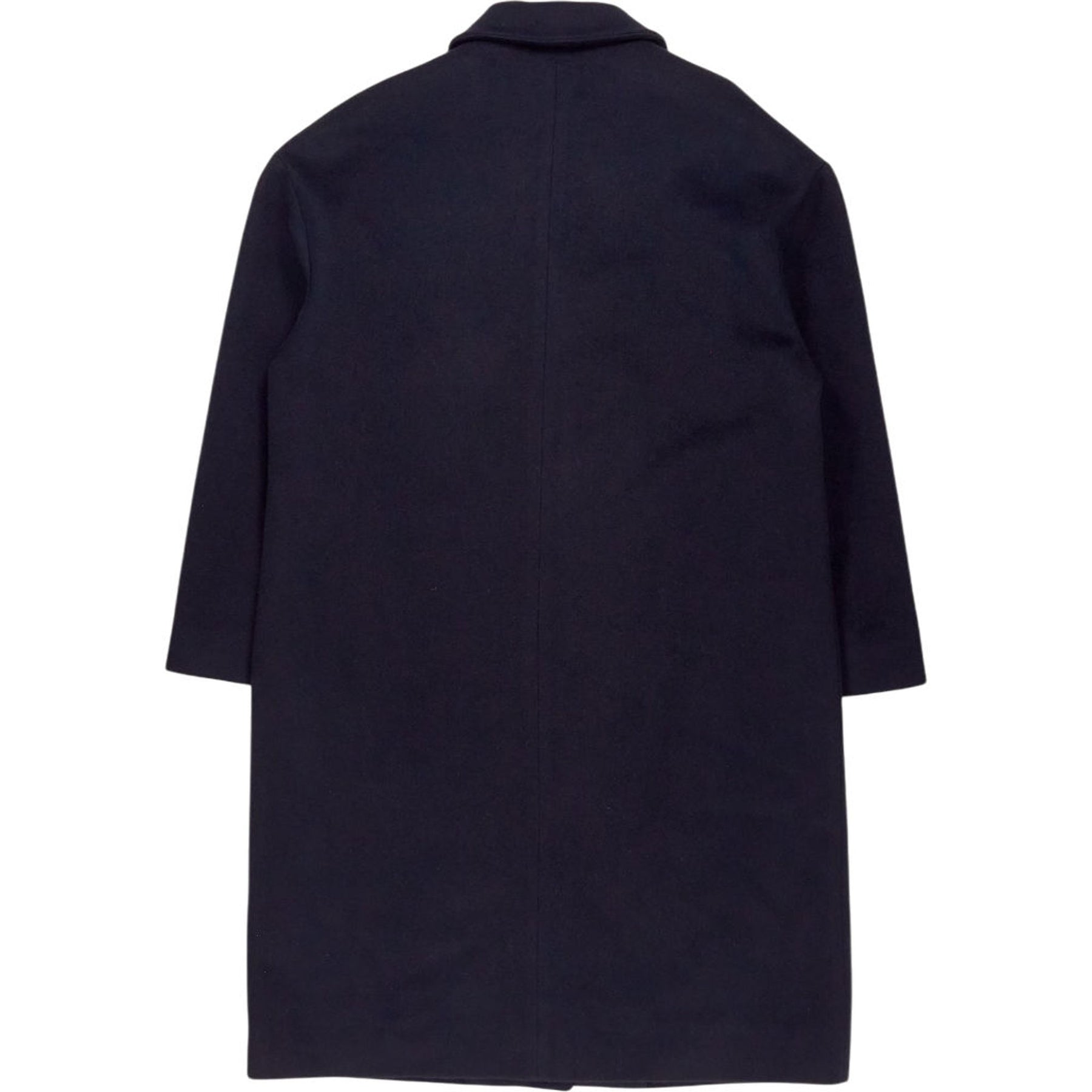 Vivere Navy Wool Blend Coat