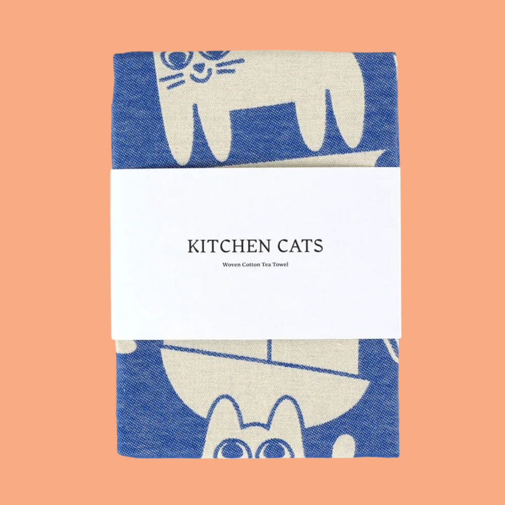 Kitchen Cats Cotton Tea Towel