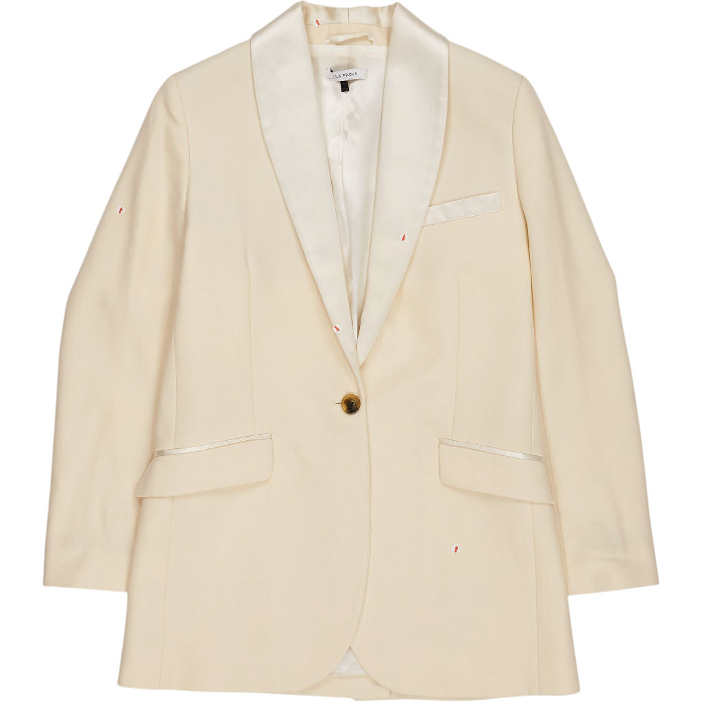 Bella Freud Cream Blazer Jacket