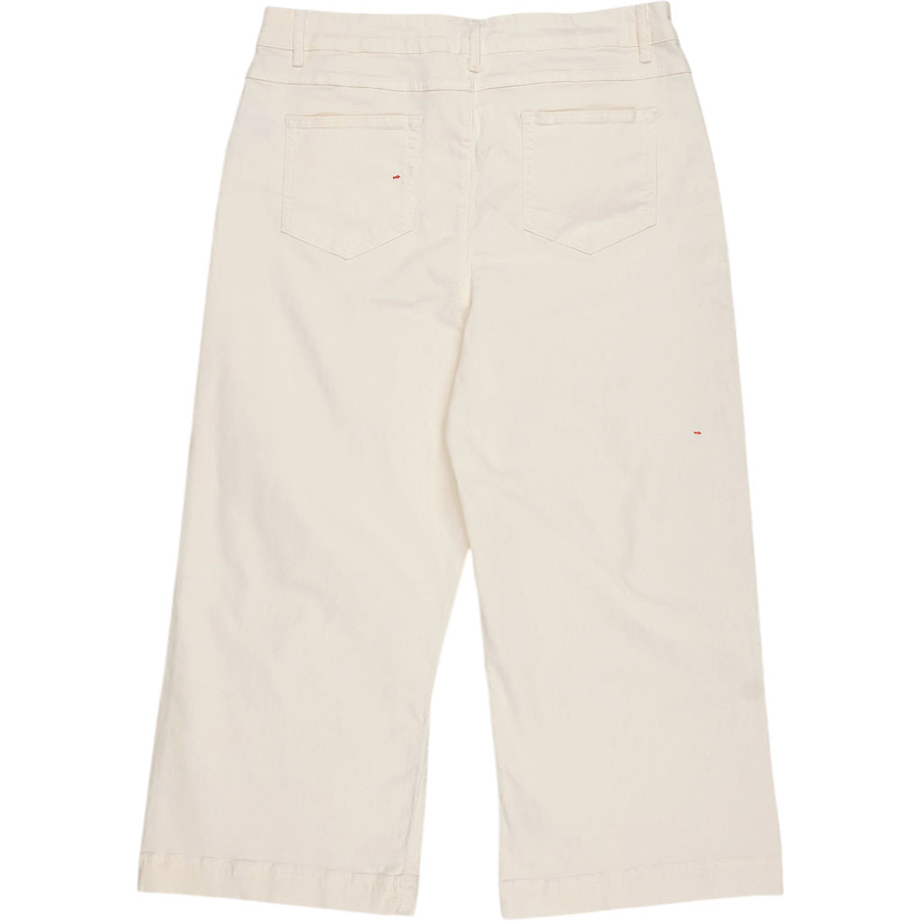 NRBY Cream Wide Leg Trousers