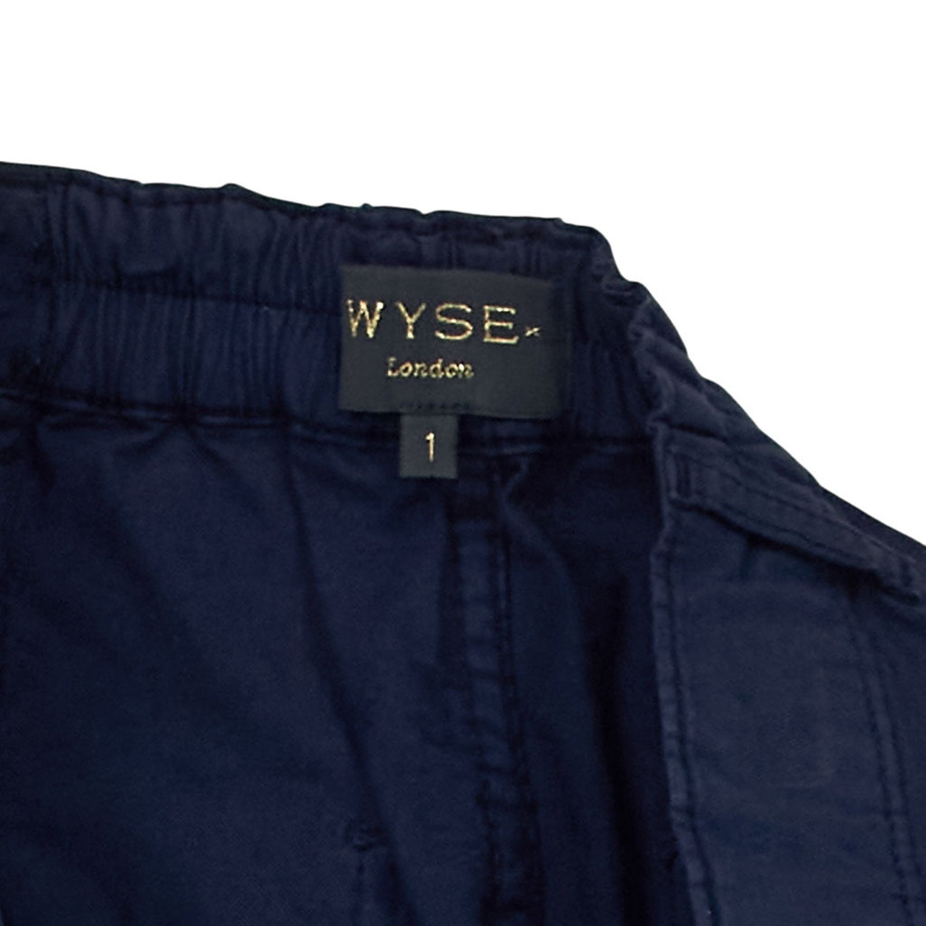 Wyse London Navy Elasticated Trousers 1