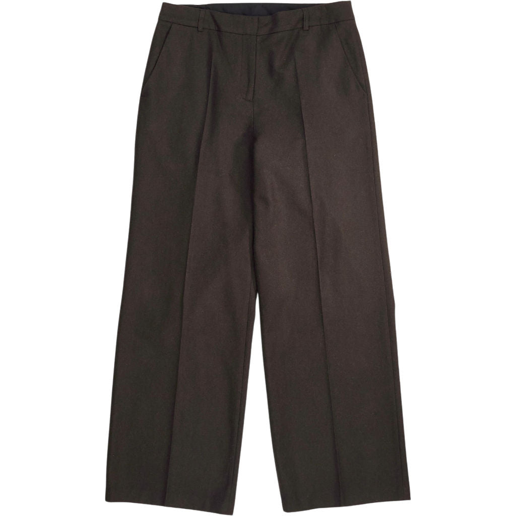 Baukjen Dark Chocolate Eason Wool Blend Trousers