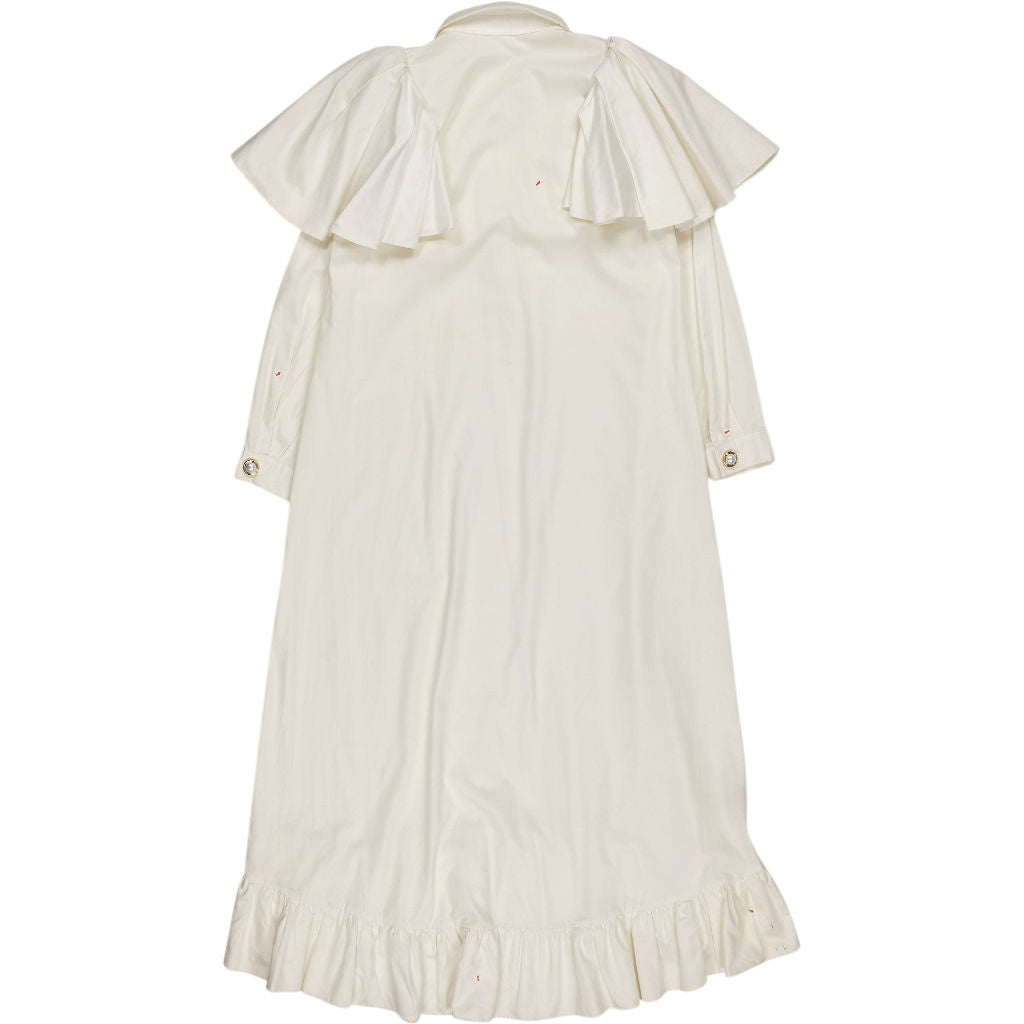Mother of Pearl Cream Ruffled Dress