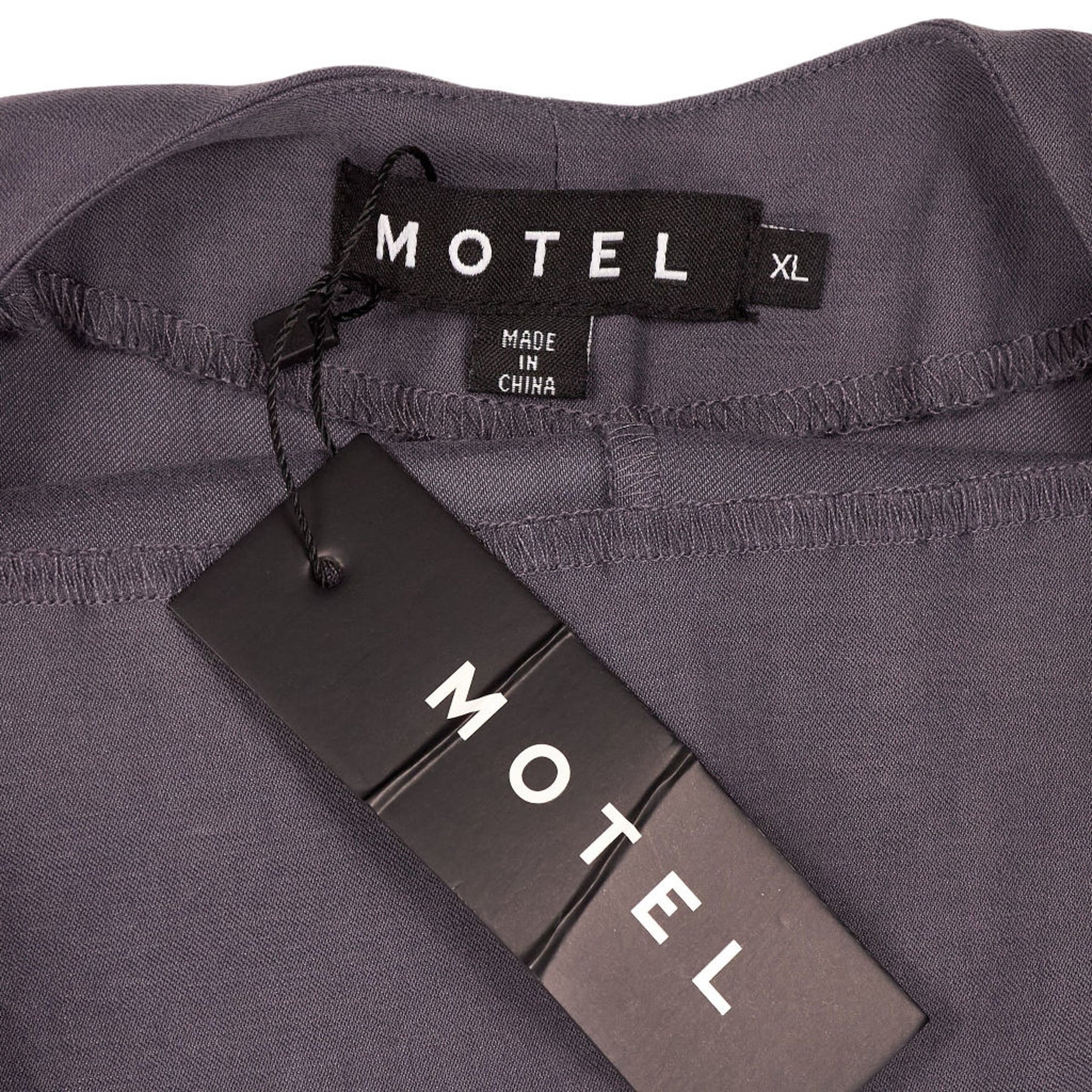 Motel Grey Avasha Backless Mini Dress