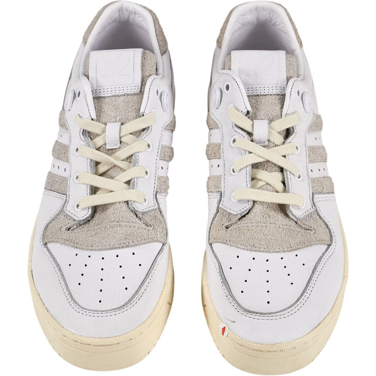 Adidas White & Off White Rivalry Low Trainers