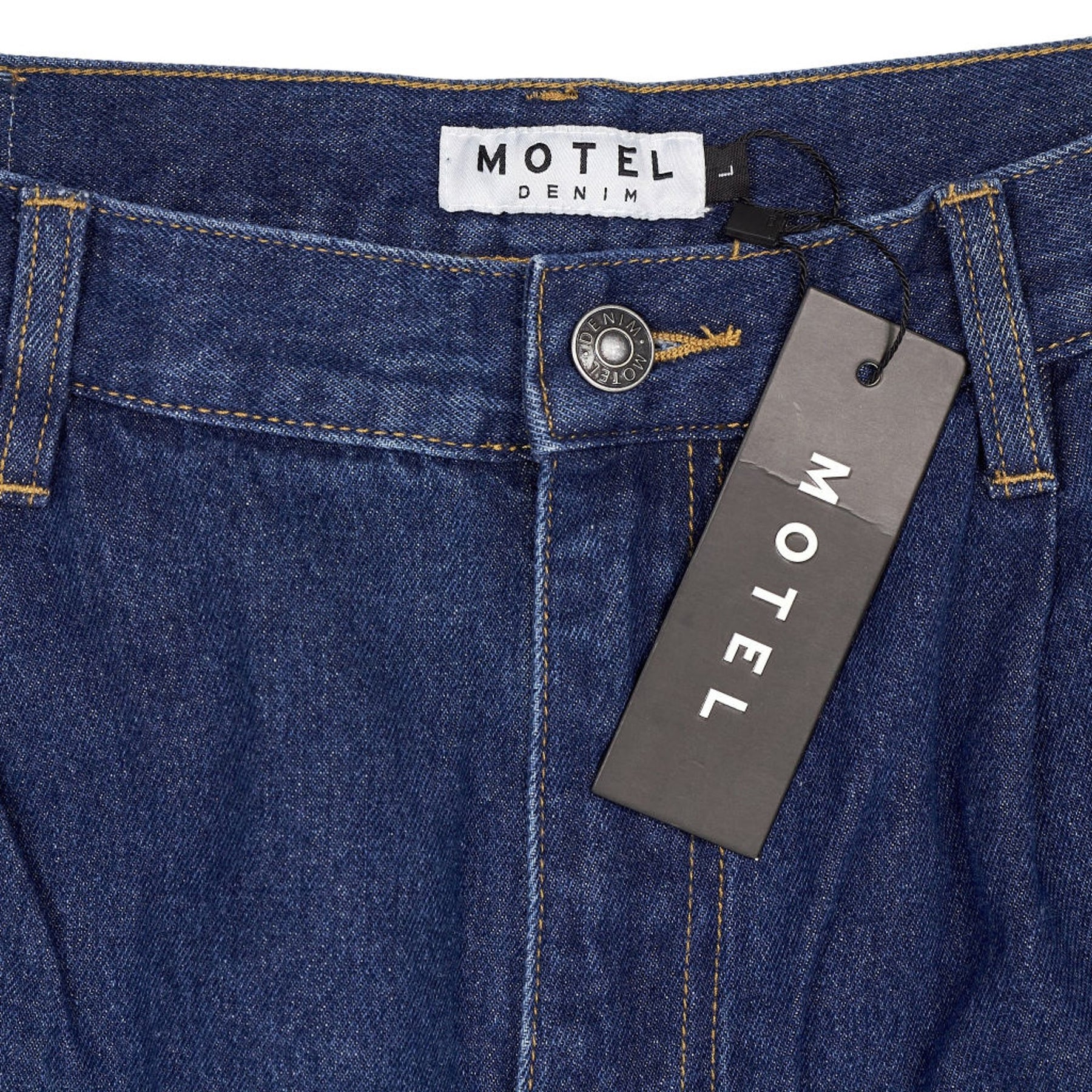 Motel Blue Pleated Jeans