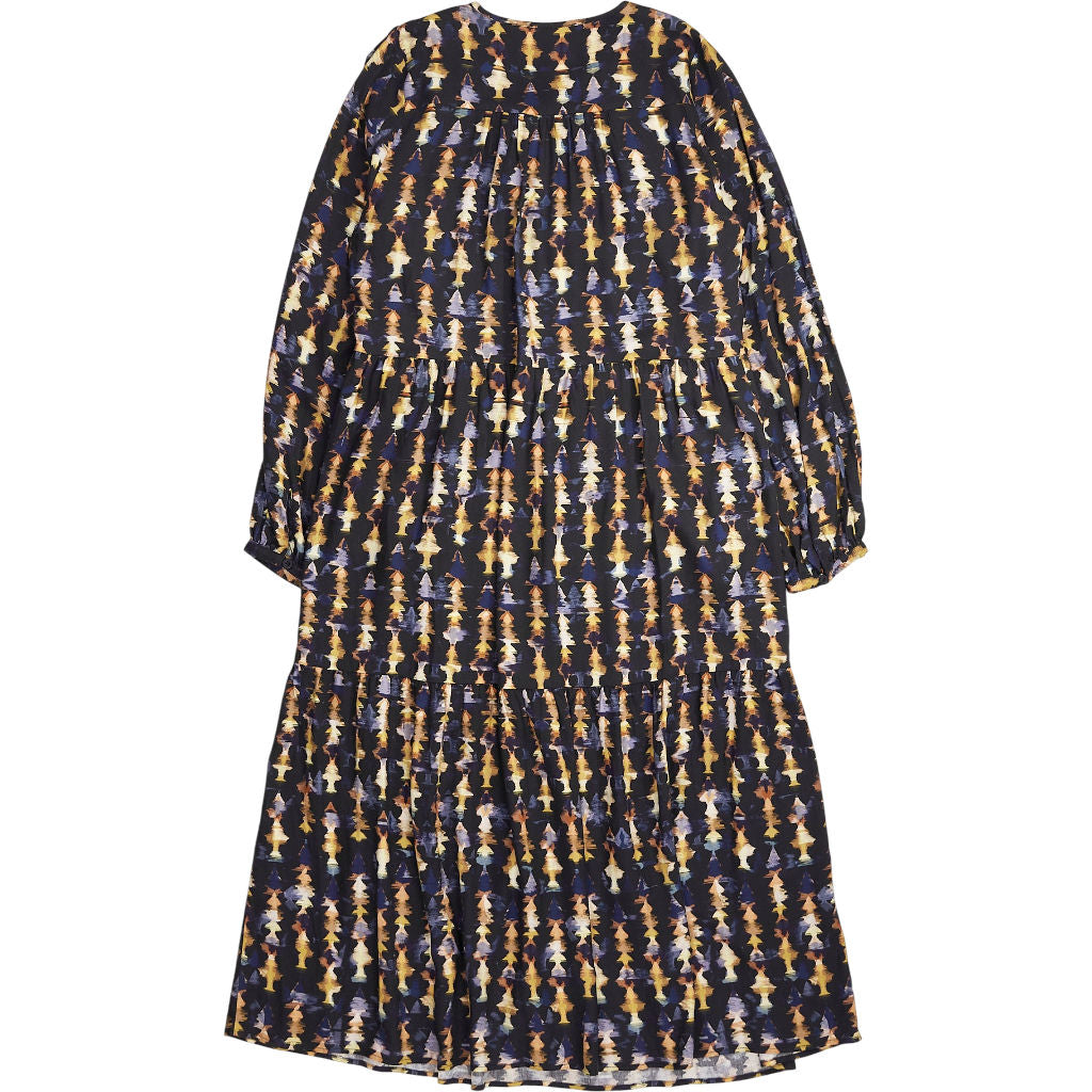 Baukjen Navy Kalina Printed Midi Dress