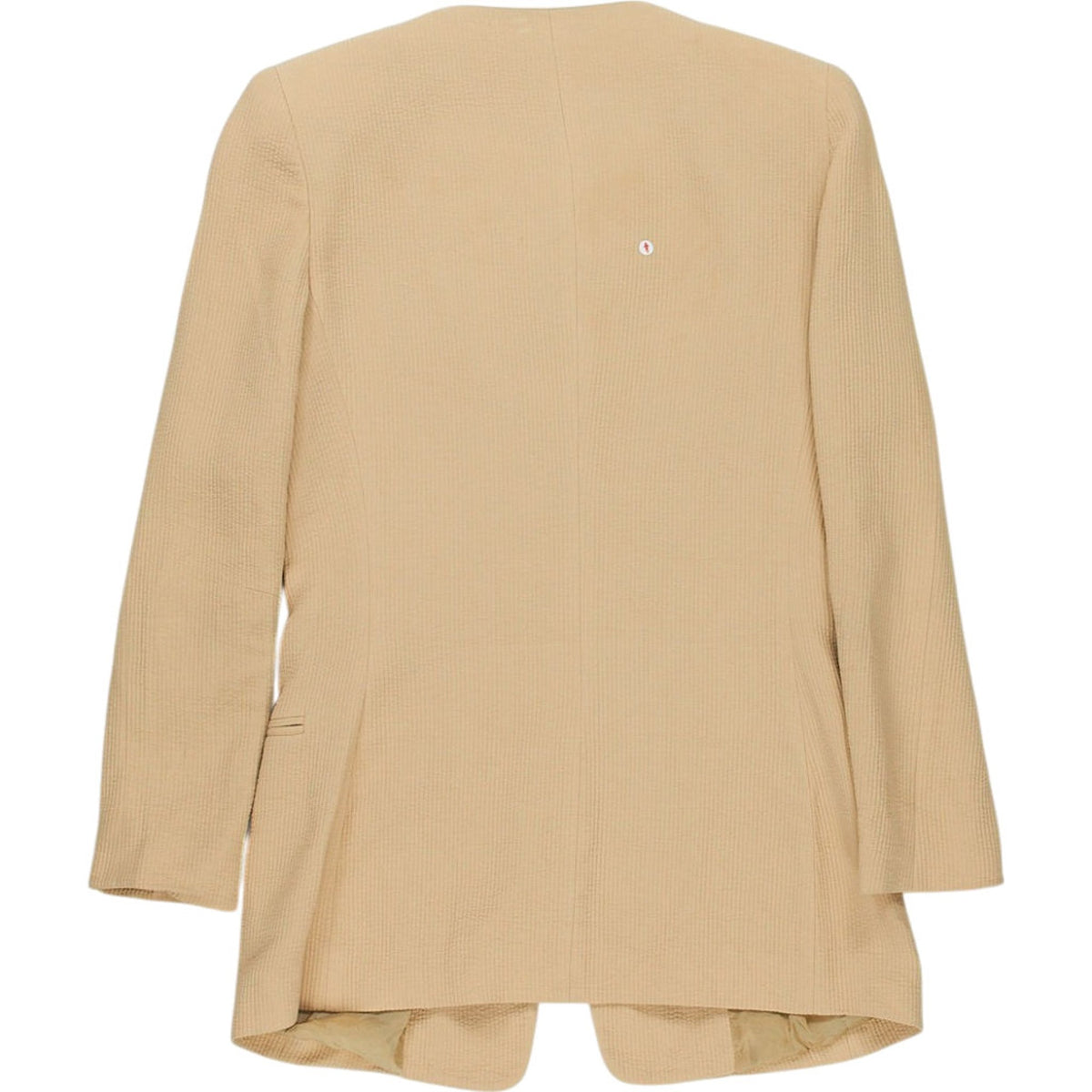 Fendi Beige Collarless Jacket