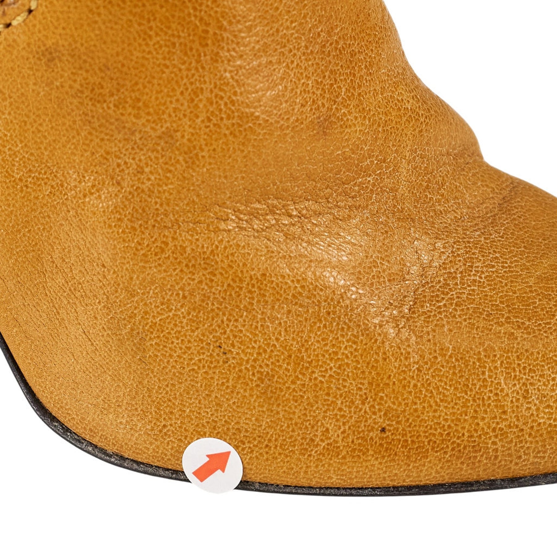 Dolce & Gabbana Yellow Leather Knee-High Boots EU 36