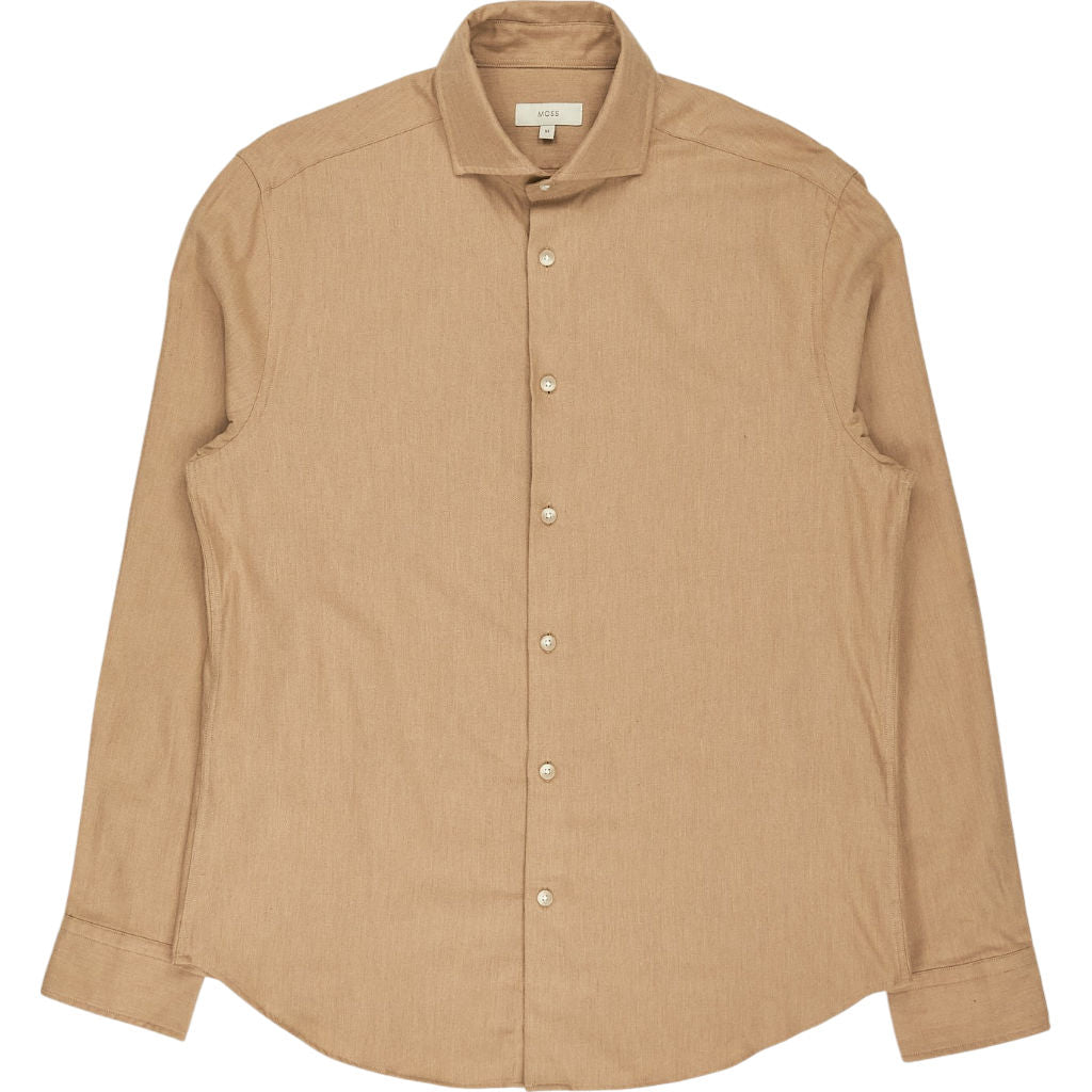 Moss Beige Cotton Shirt