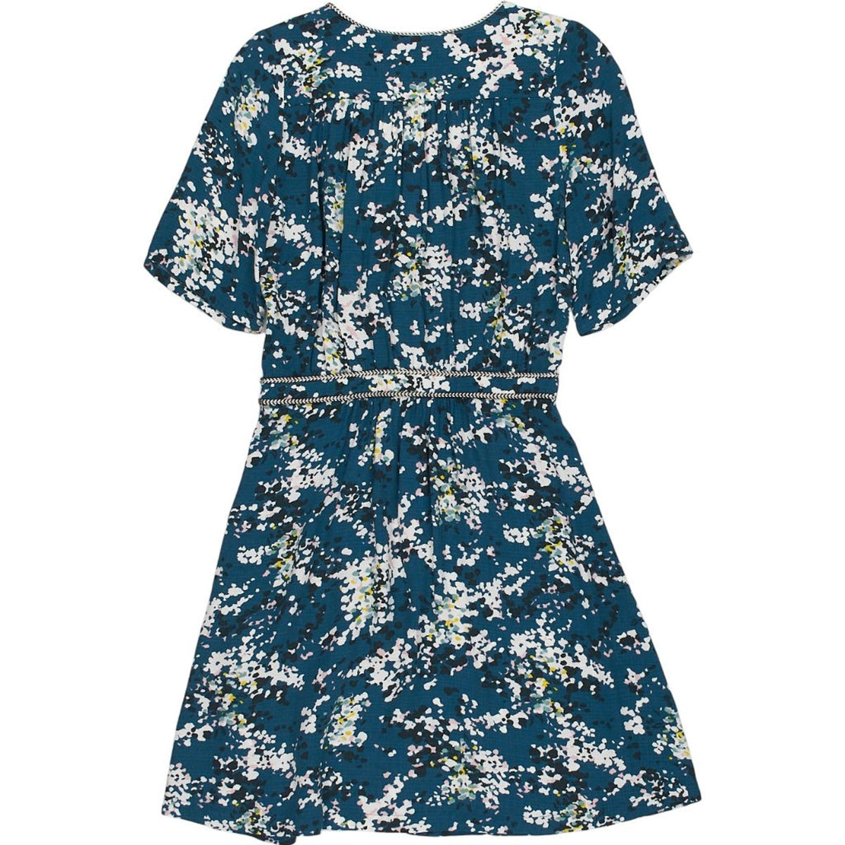 Sessùn Blue Floral Midi Dress FR 34