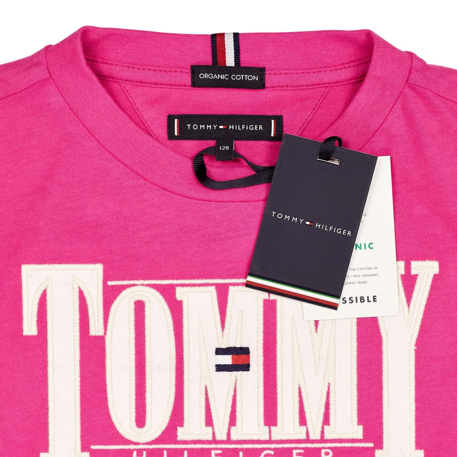 Tommy Hilfiger Pink Cord Applique T-Shirt