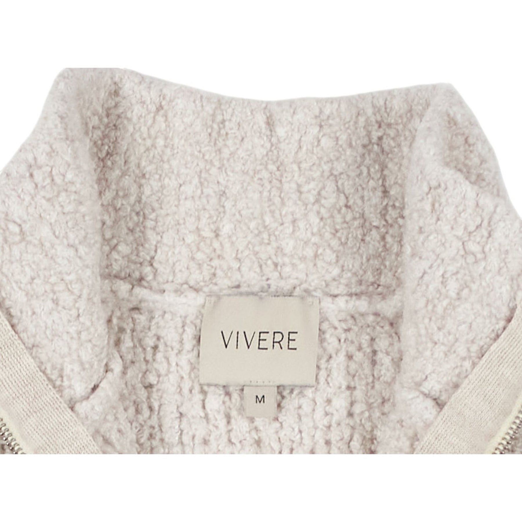 Vivere Cream Wool Blend Cardigan