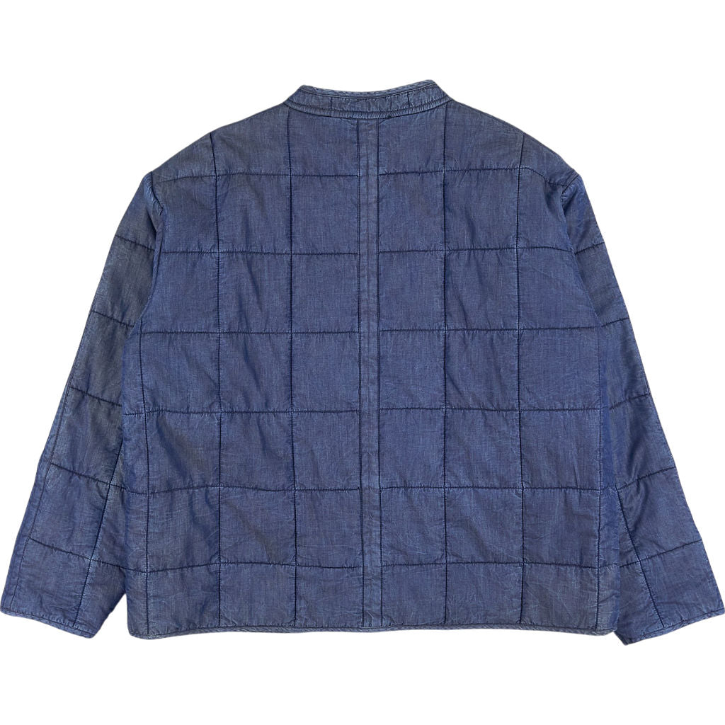Wyse Blue Bobbie Quilted Denim Jacket