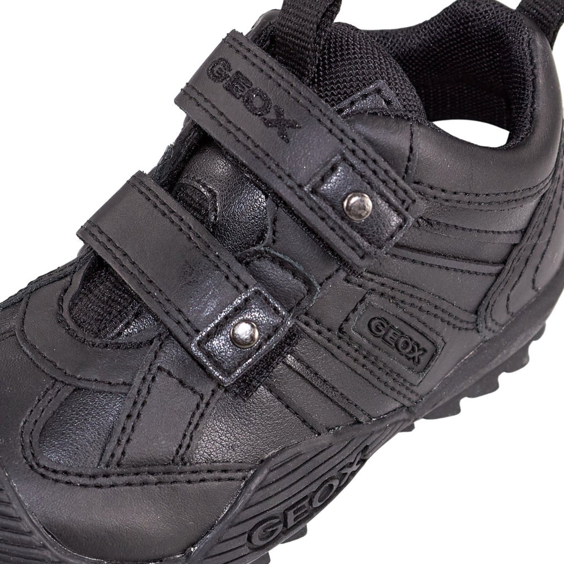 Geox Black J Savage Trainers