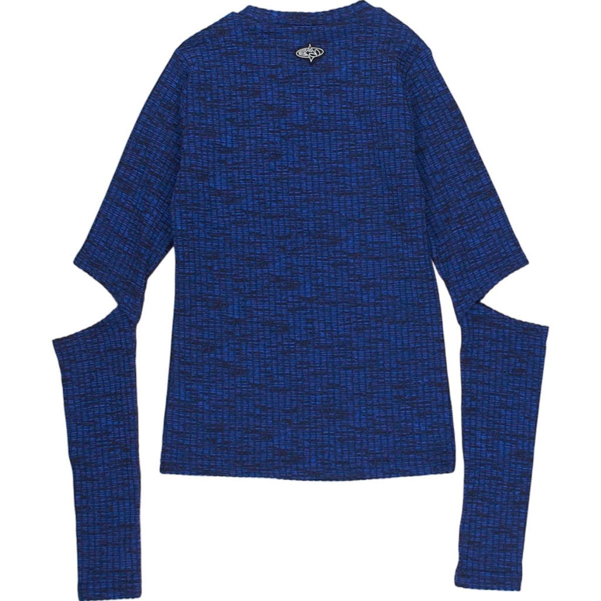 Basic Pleasure Mode Blue Patterned Top