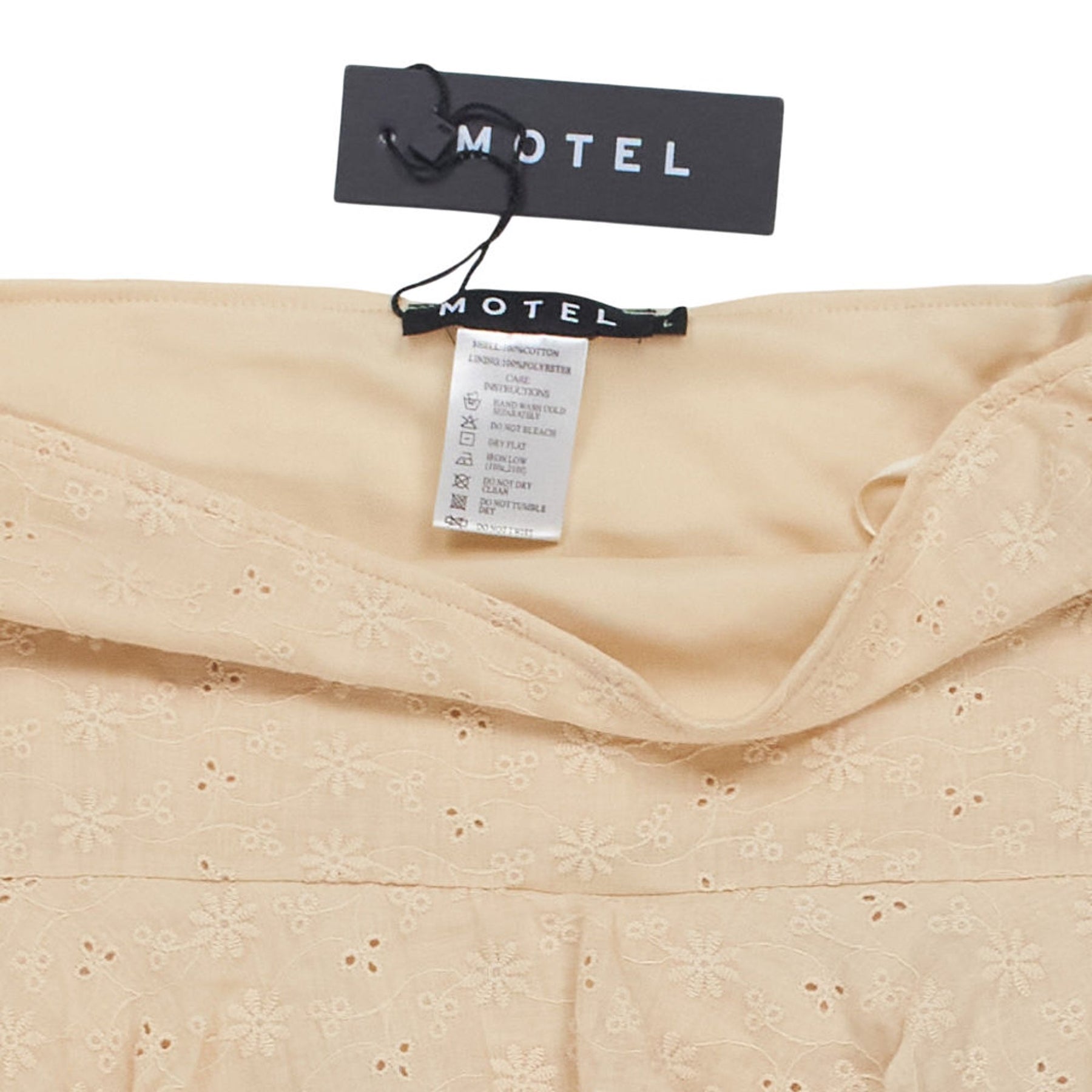 Motel Blush Camigo Broderie Mini Skirt