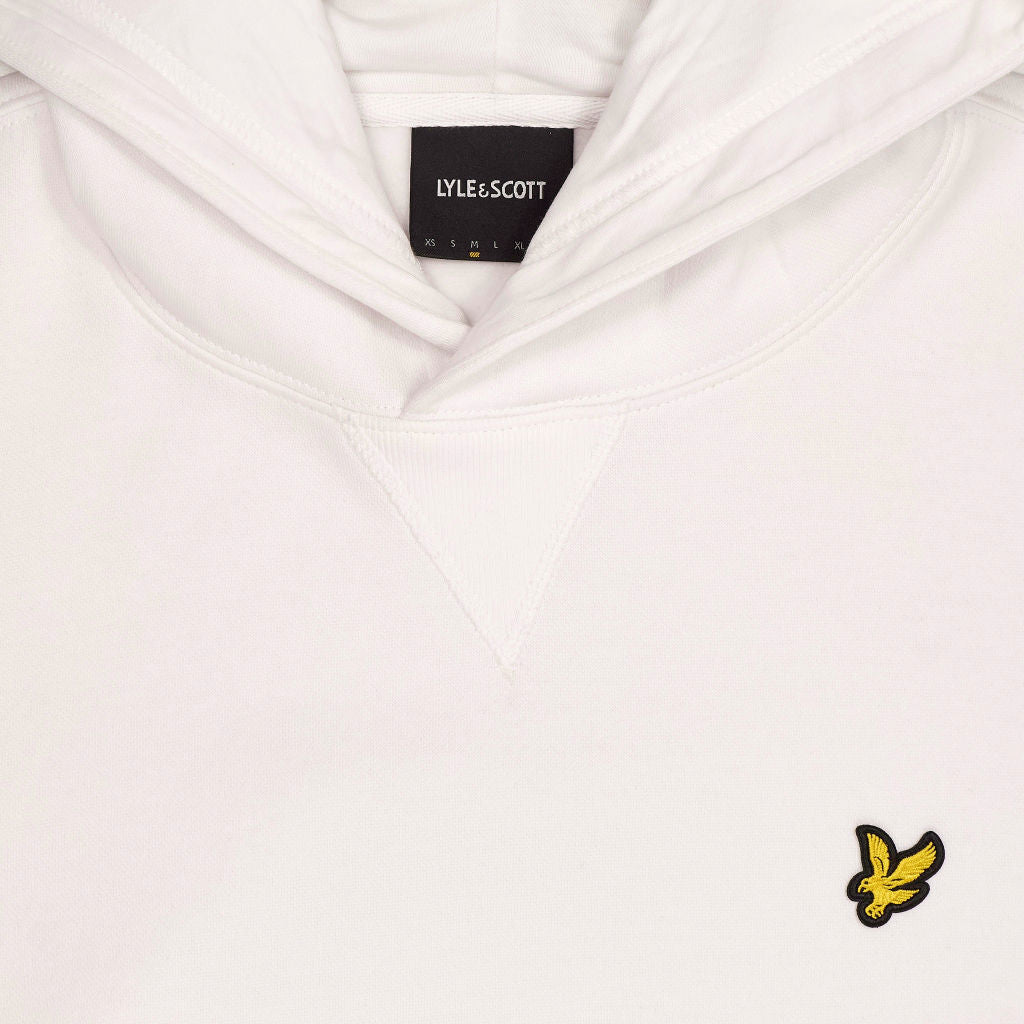 Lyle & Scott White Fleece Lined Hoodie