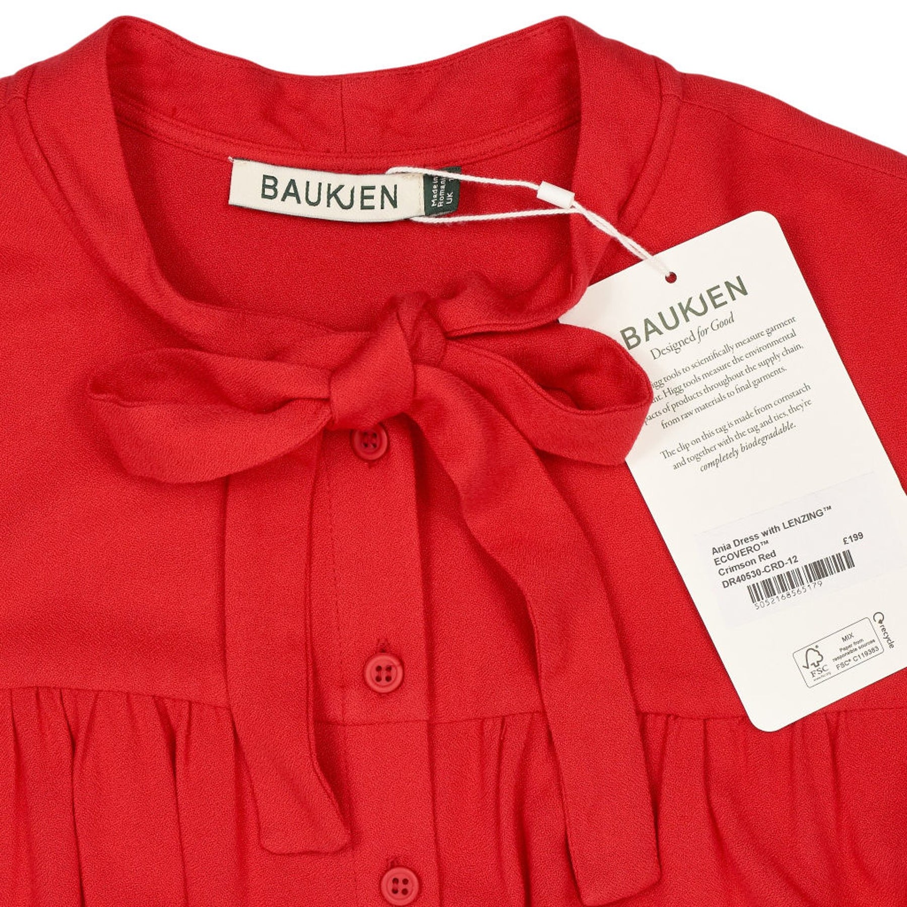 Baukjen Red Ania Midi Dress