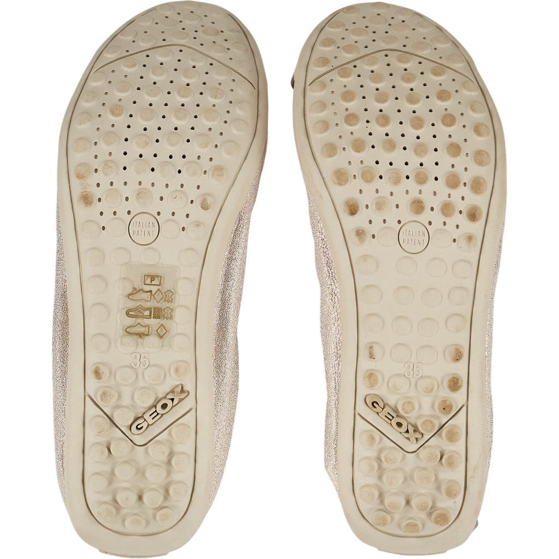 Geox Metallic Ballet Flats