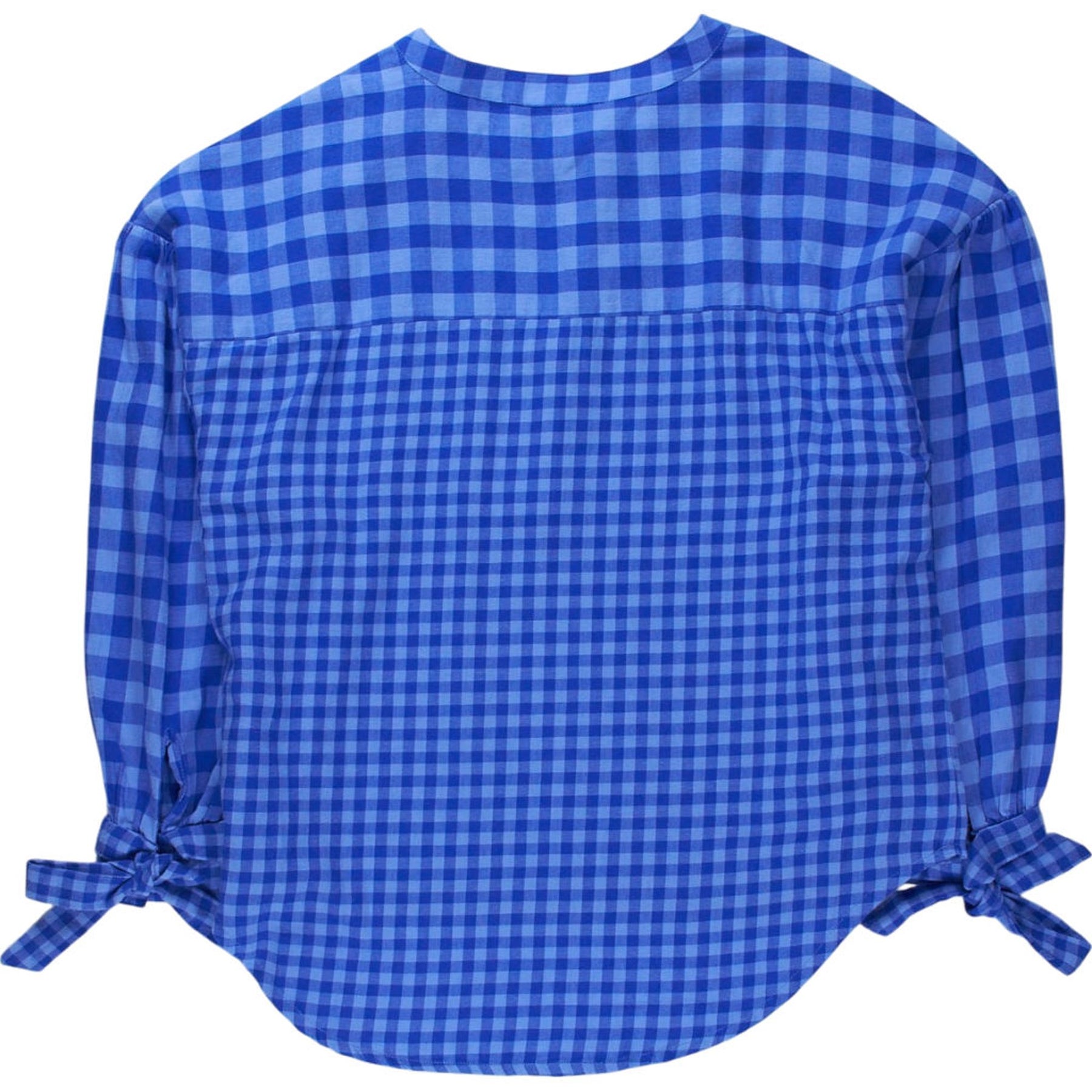 NRBY Blue Check Cotton Blouse