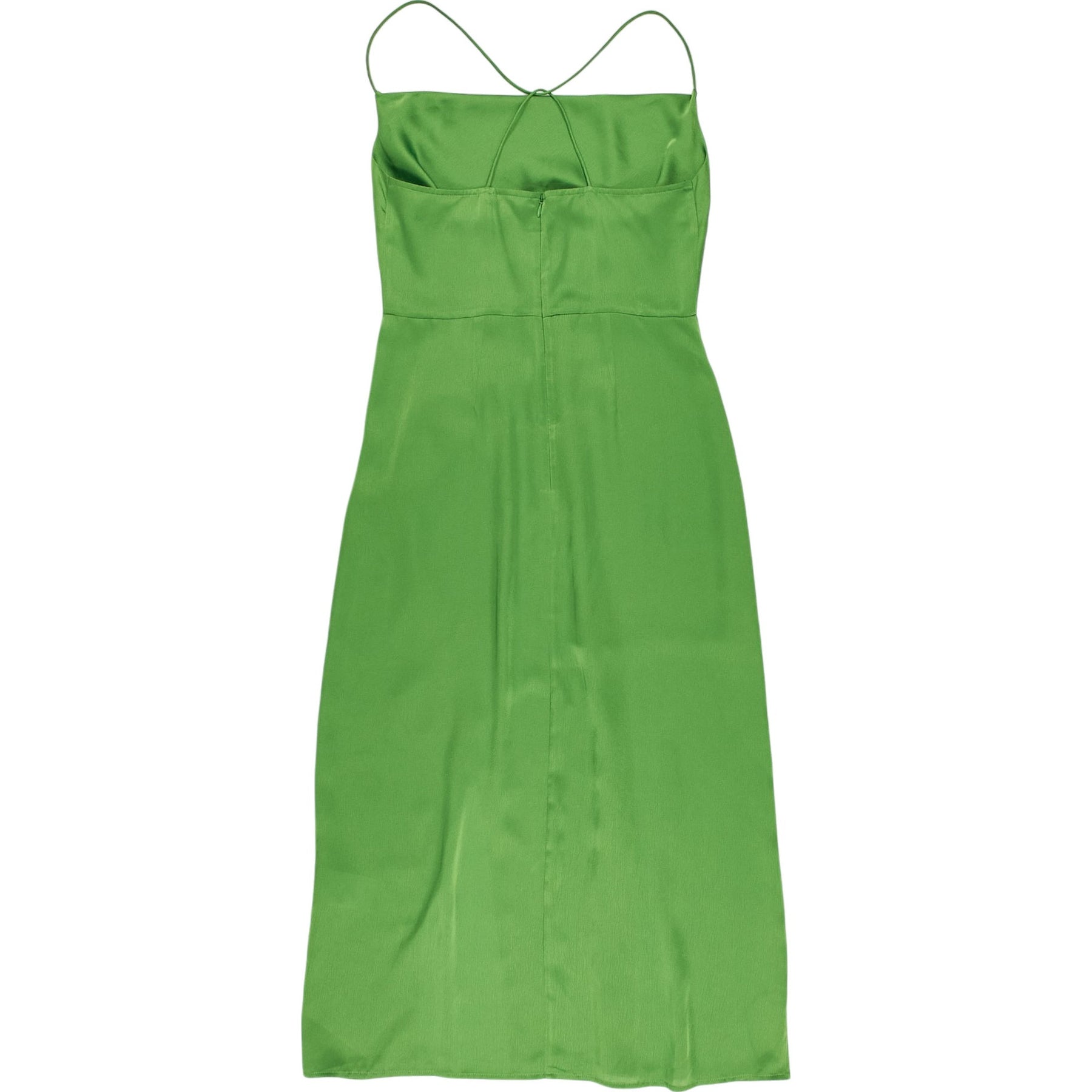 OMNES Green Strappy Midi Dress