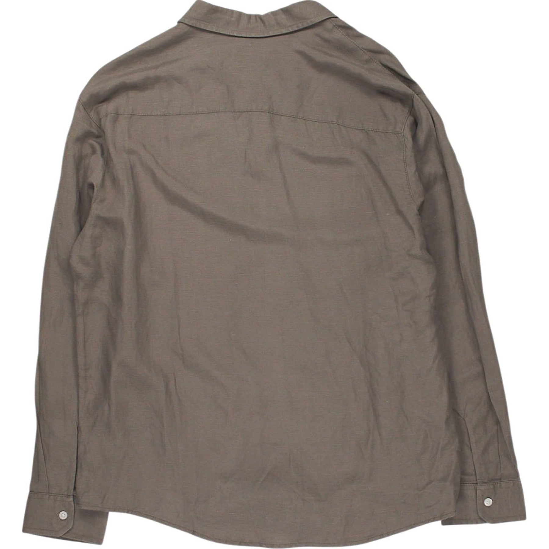 Pull&Bear Taupe Linen Shirt