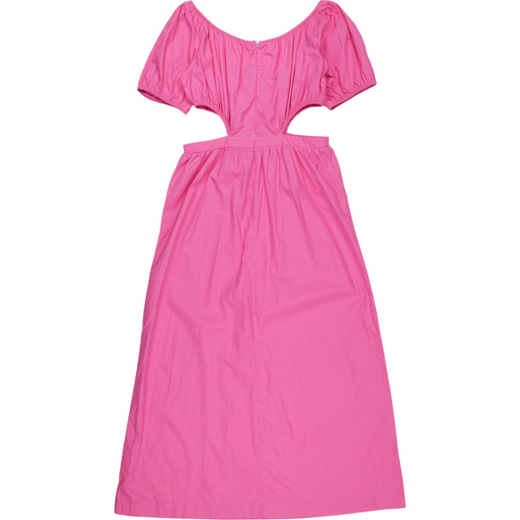 OMNES Pink Cotton Midi Dress