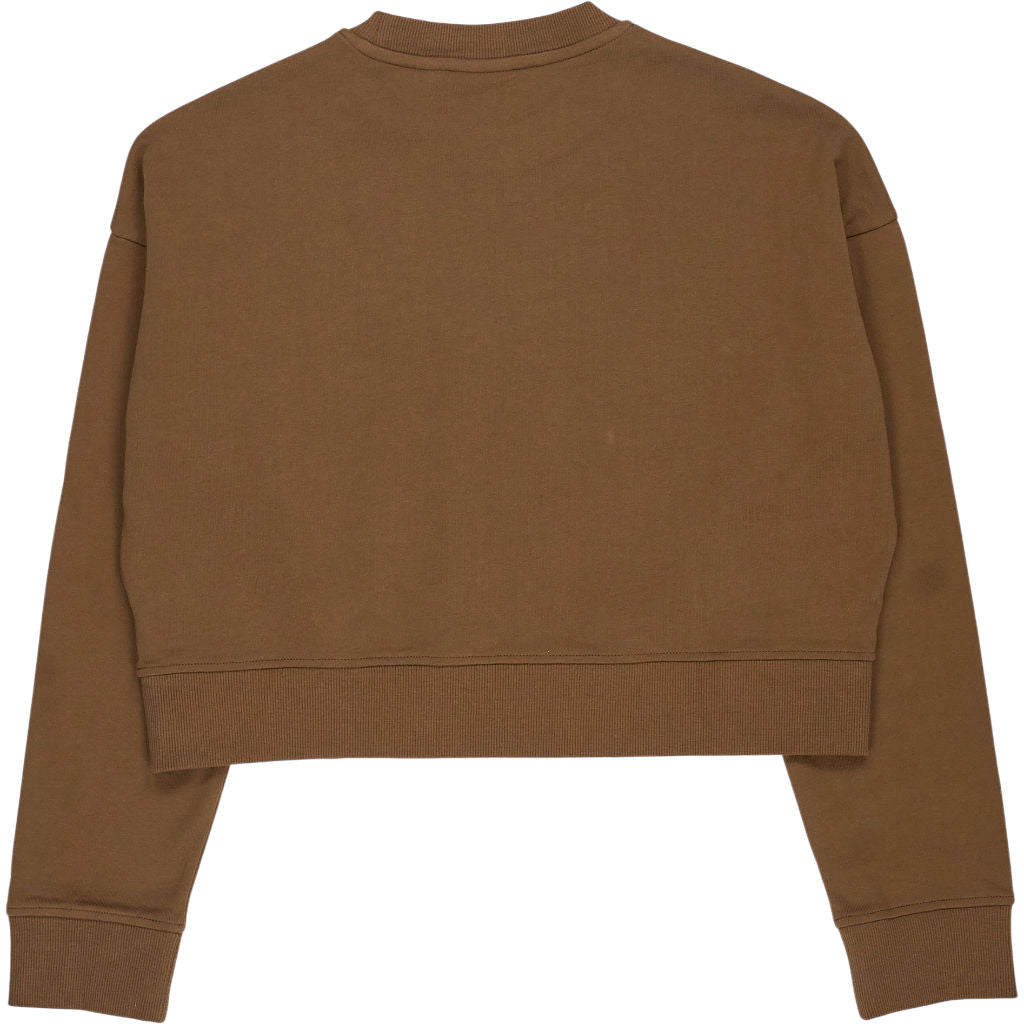 Lyle & Scott Brown Cropped Sweatshirt