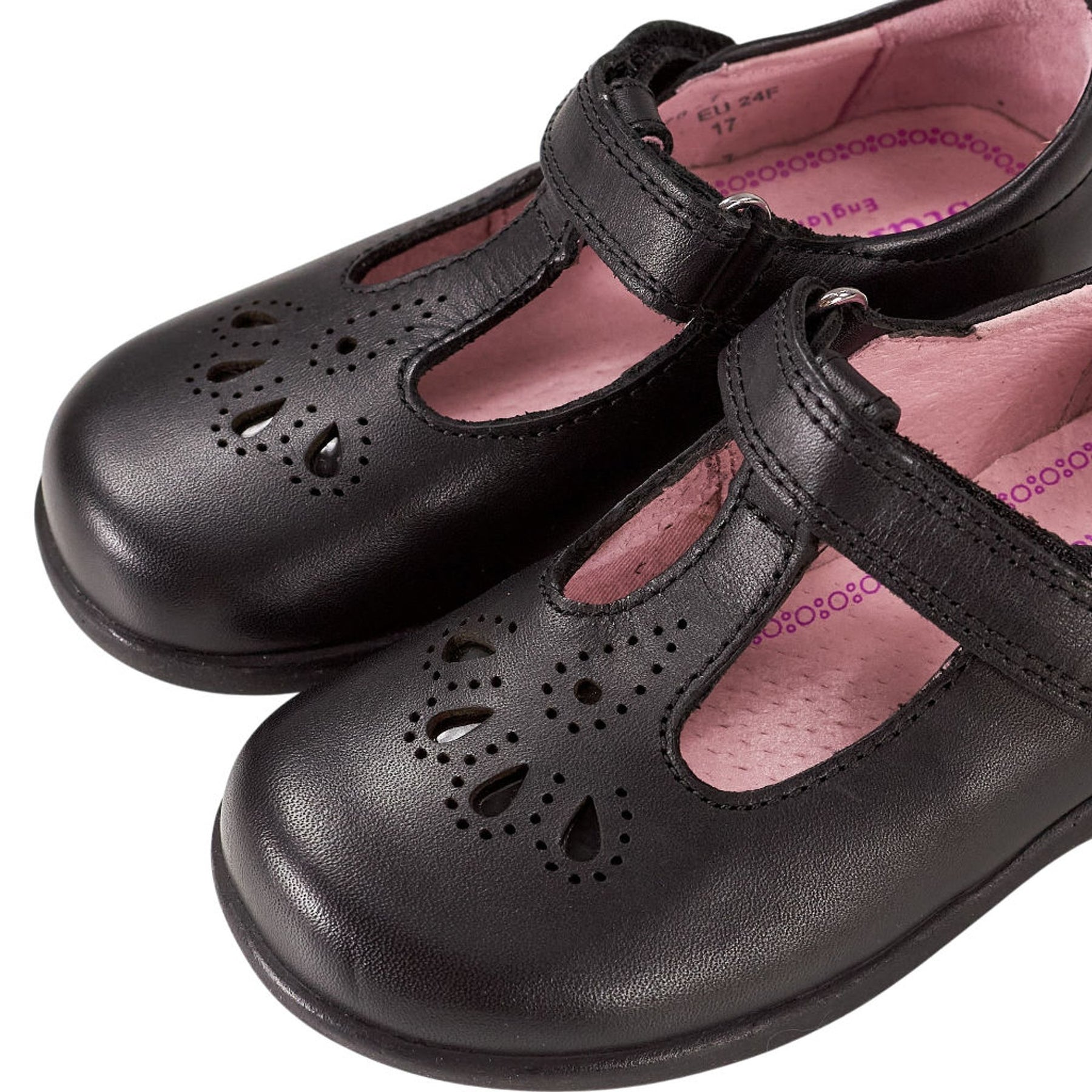 Start-Rite Black Daisy May Leather Shoes