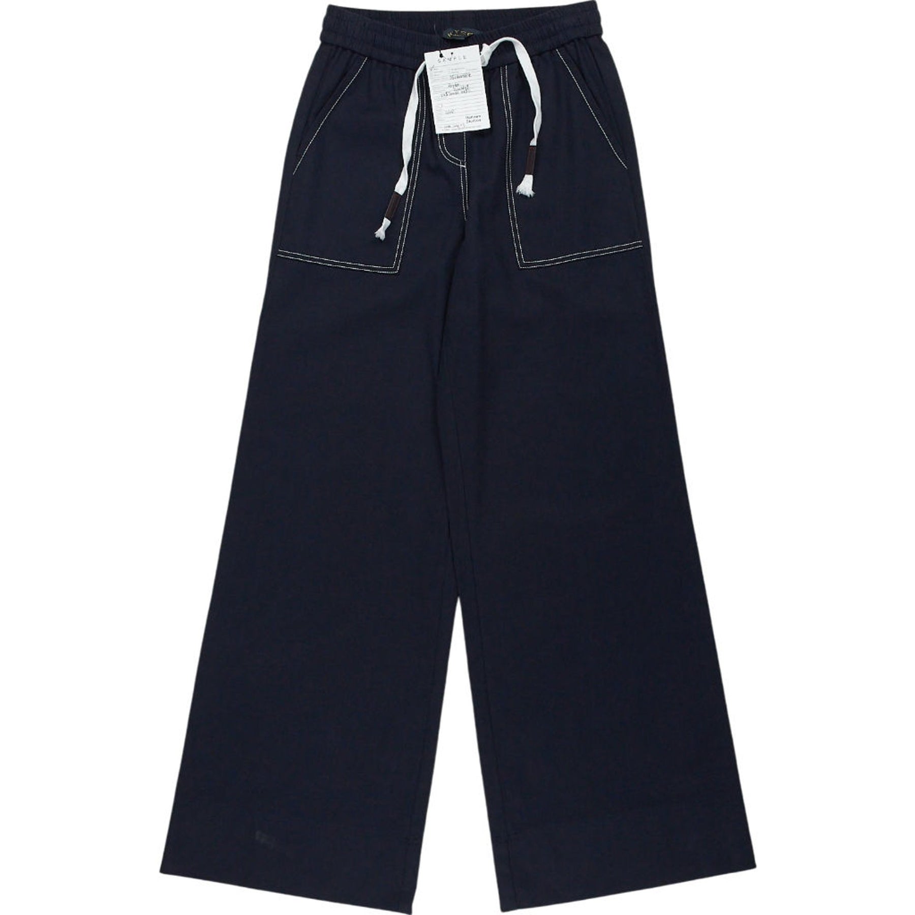 WYSE Navy Wide Leg Trousers
