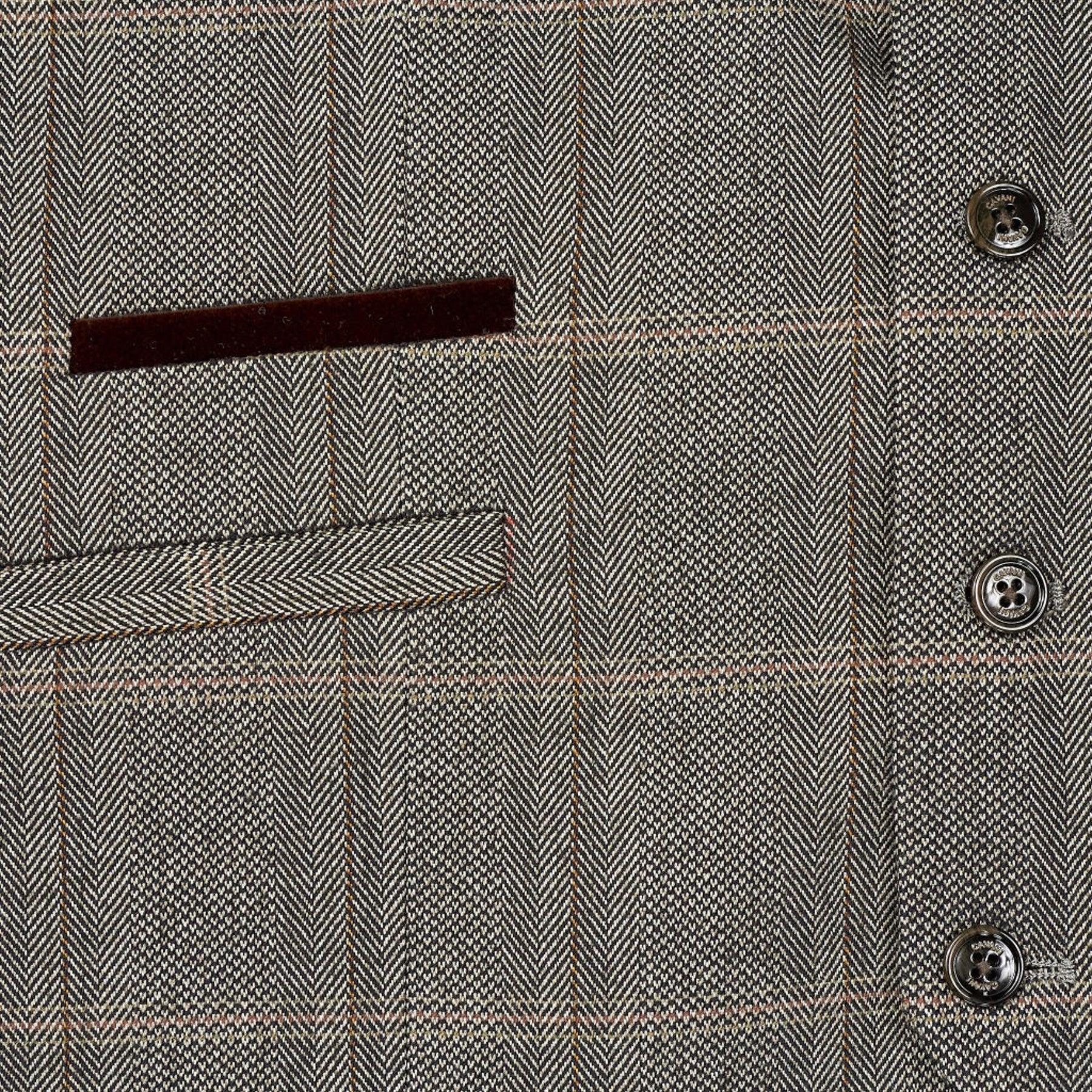 Cavani Brown Check Suit
