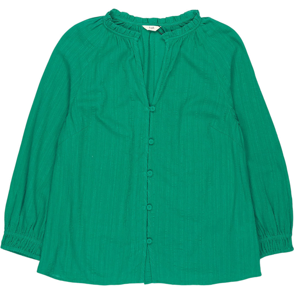 Hush Green Clara Textured Blouse