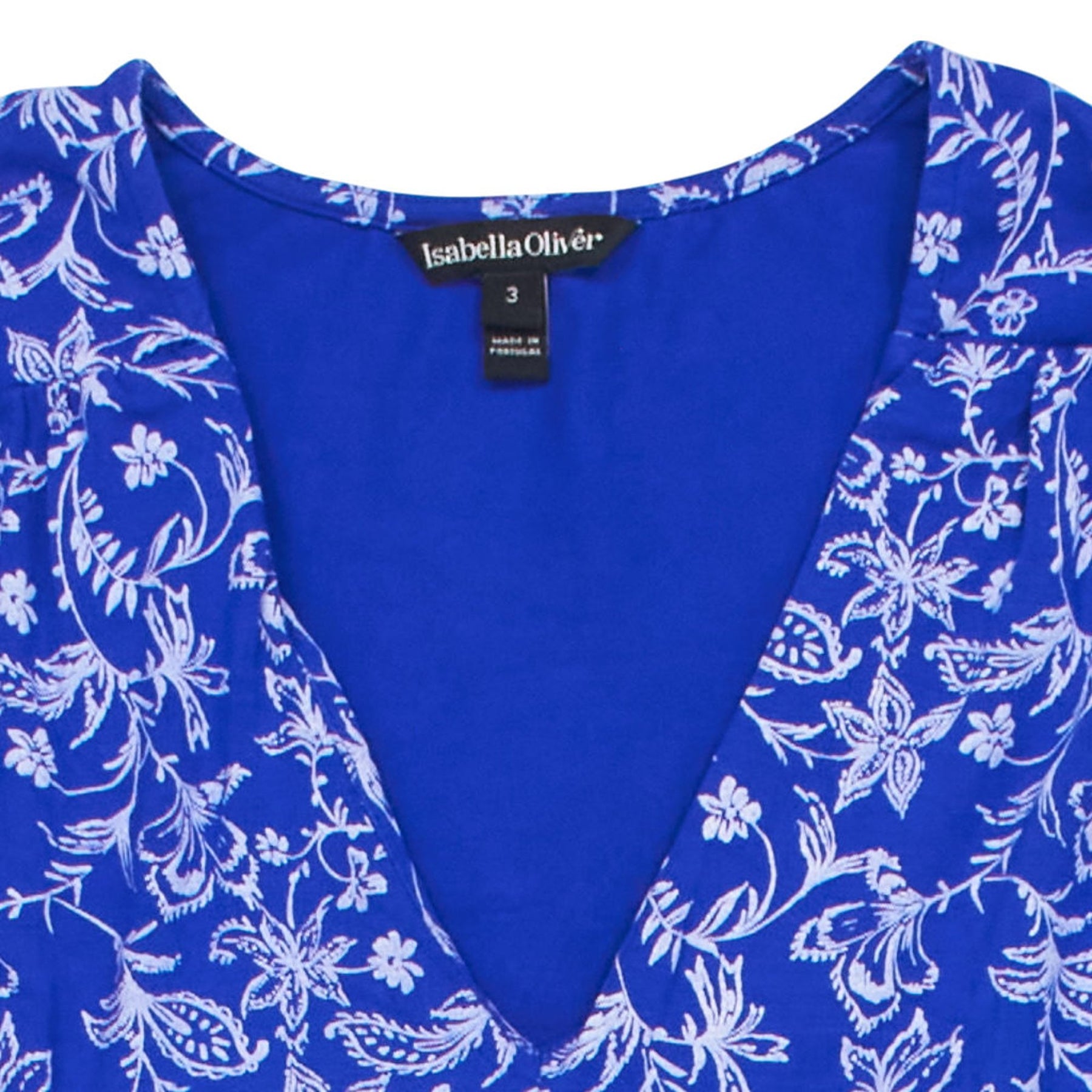 Isabella Oliver Blue Floral Dress