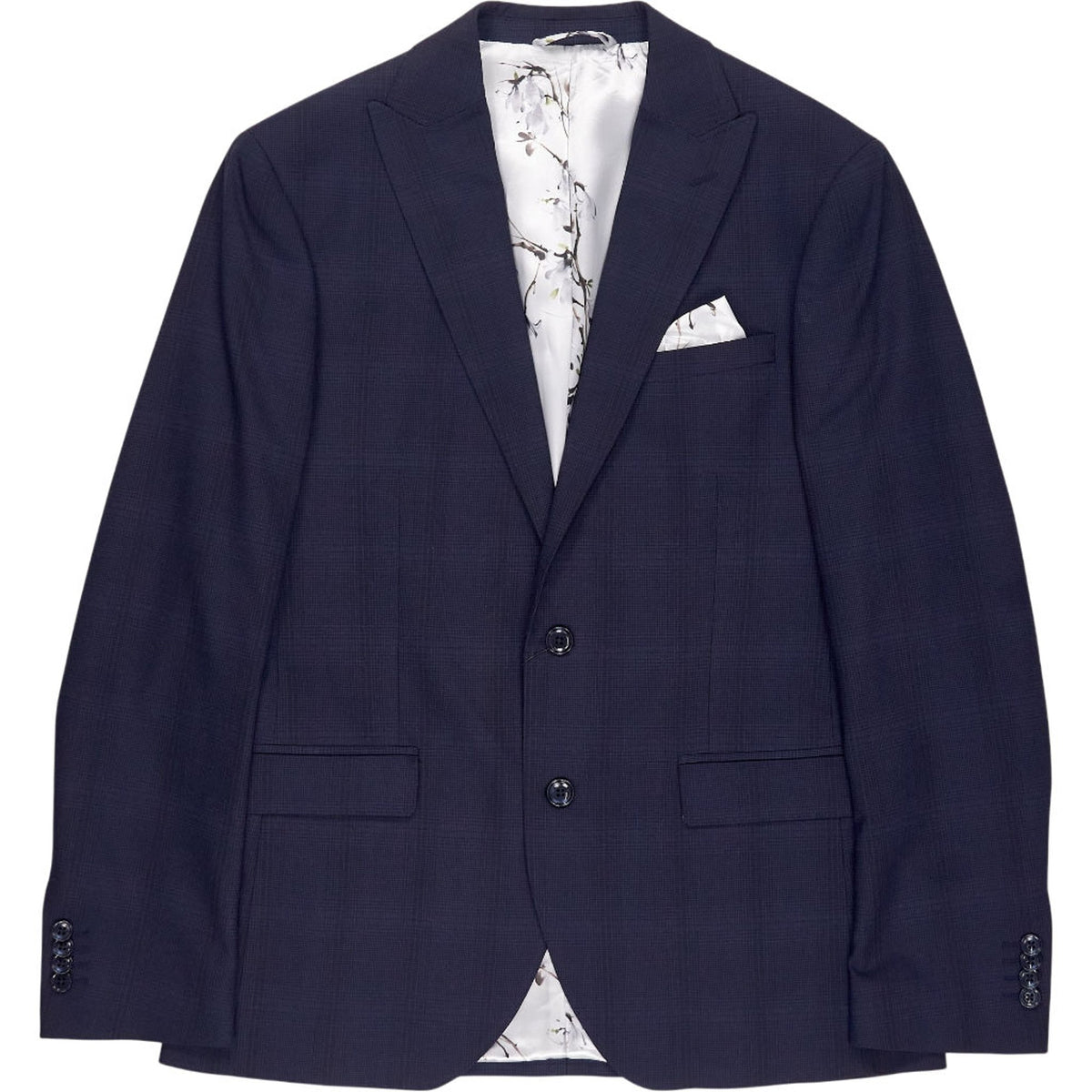 French Connection Navy Check Suit Jacket
