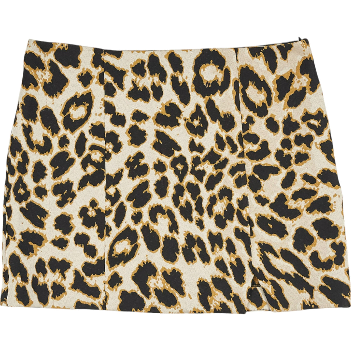 OMNES Leopard Print Mini Skirt
