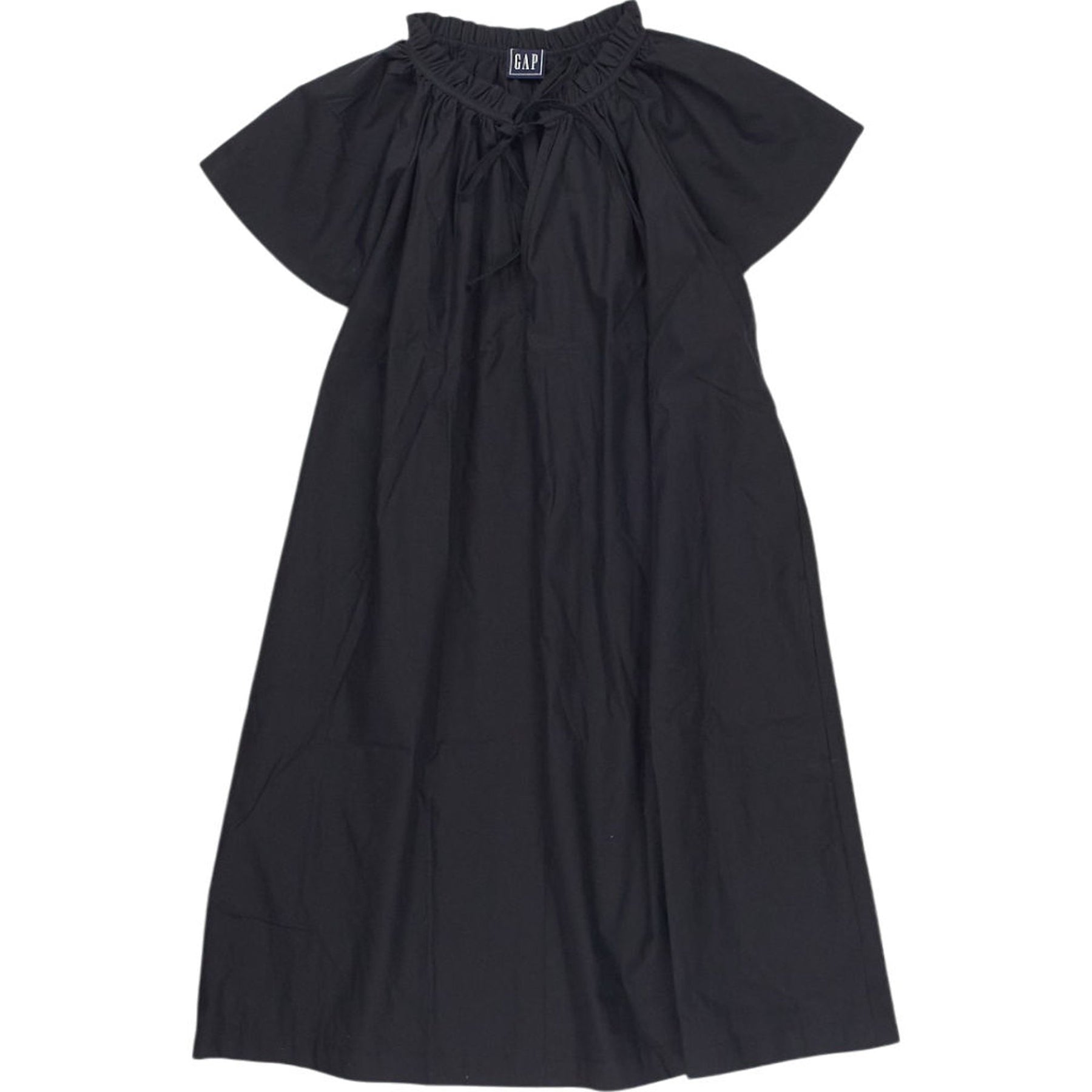 GAP Black Tie-Neck Dress